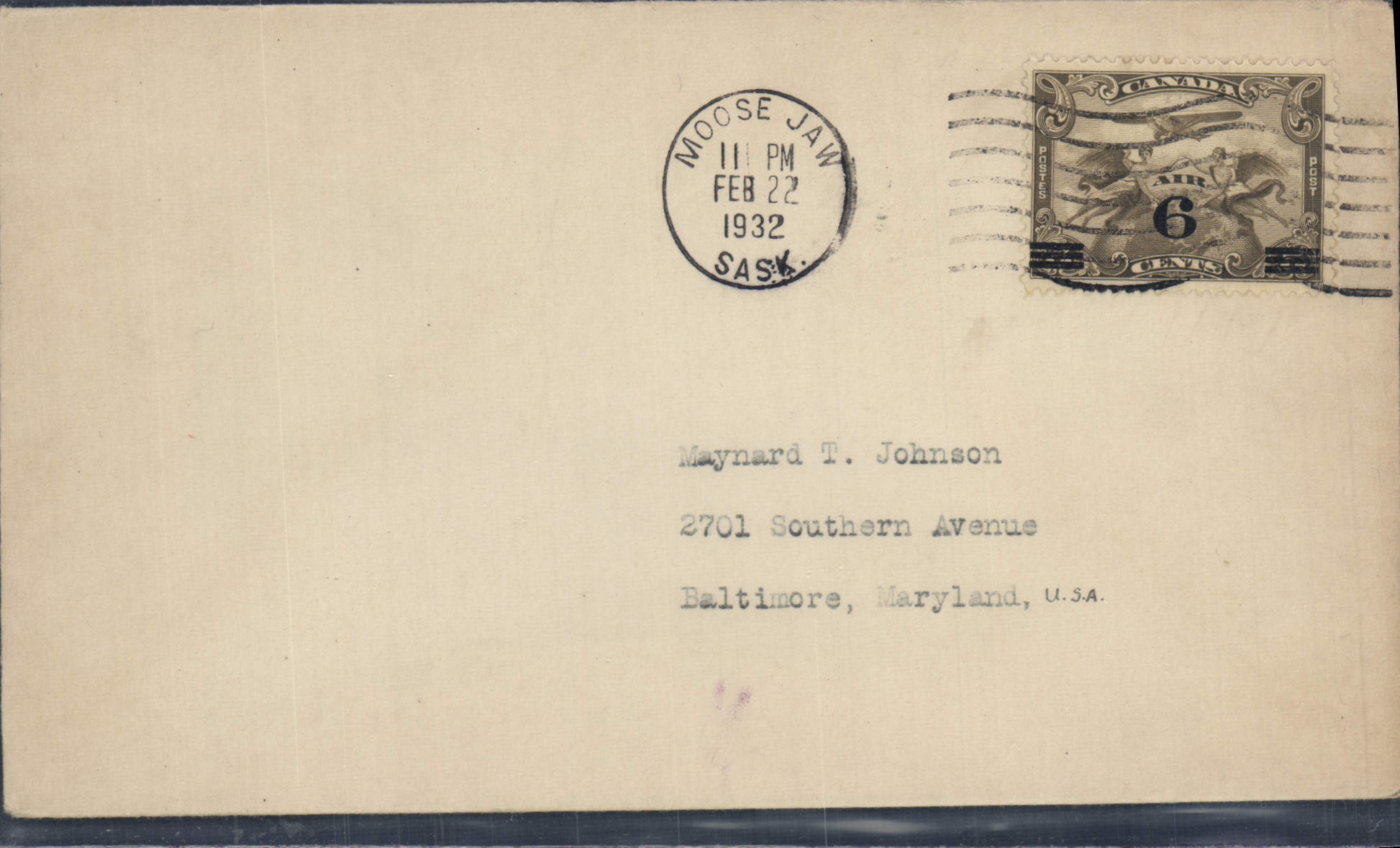 Letter Canada FDC Moose Jan 22 2 1932