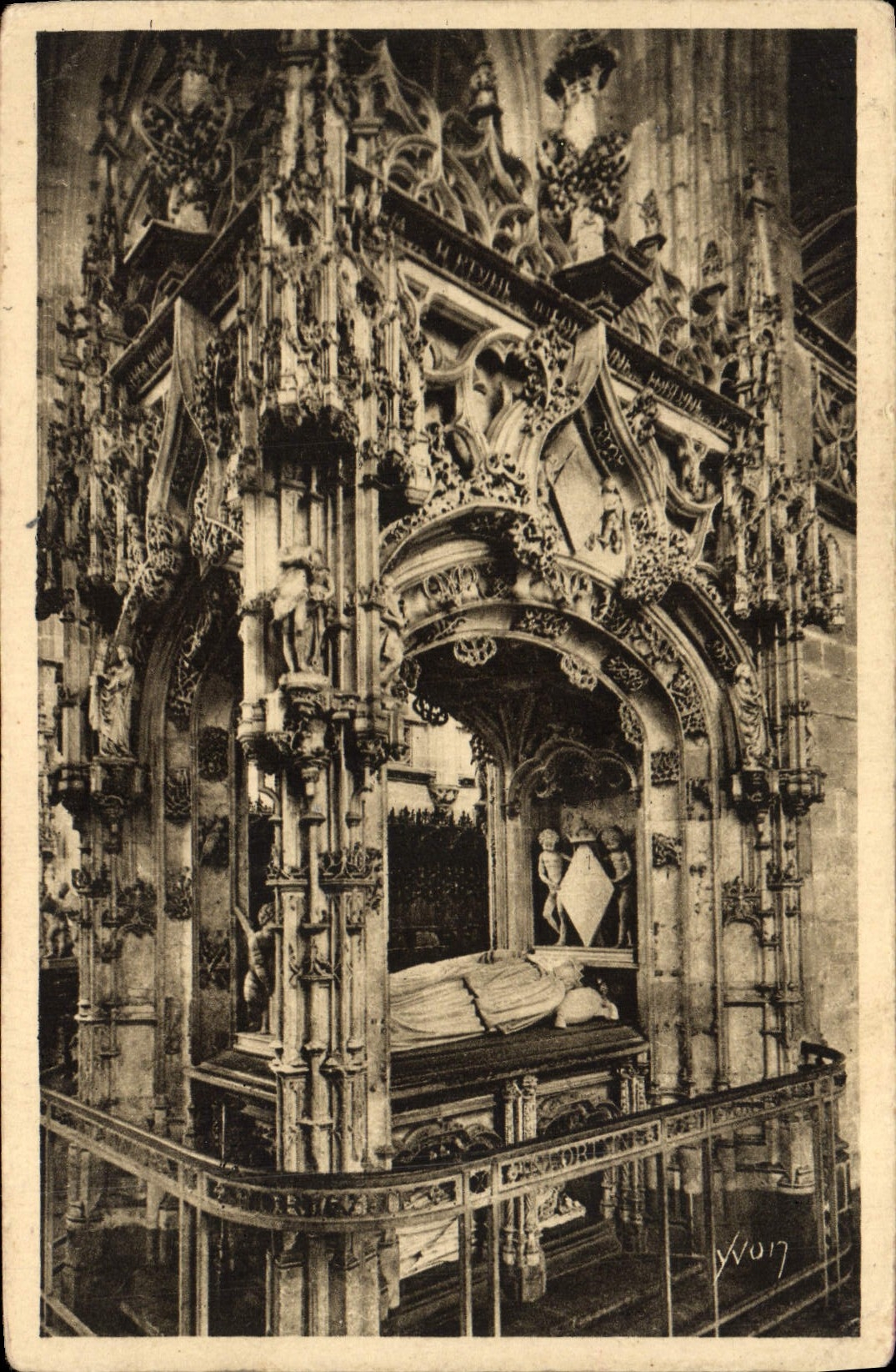 CPA Bourg Eglise de Brou Mausolee de Marguerite d'Autriche 