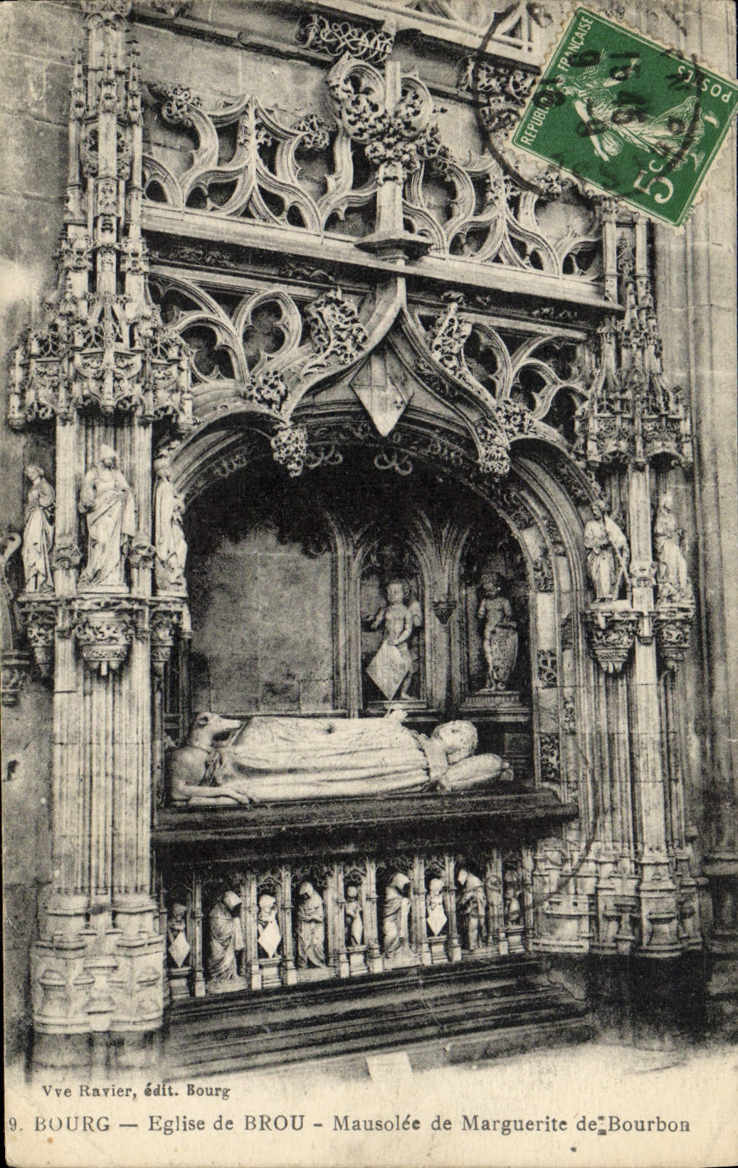 CPA Bourg Eglise de Brou Mausolee de Marguerite de Bourbon