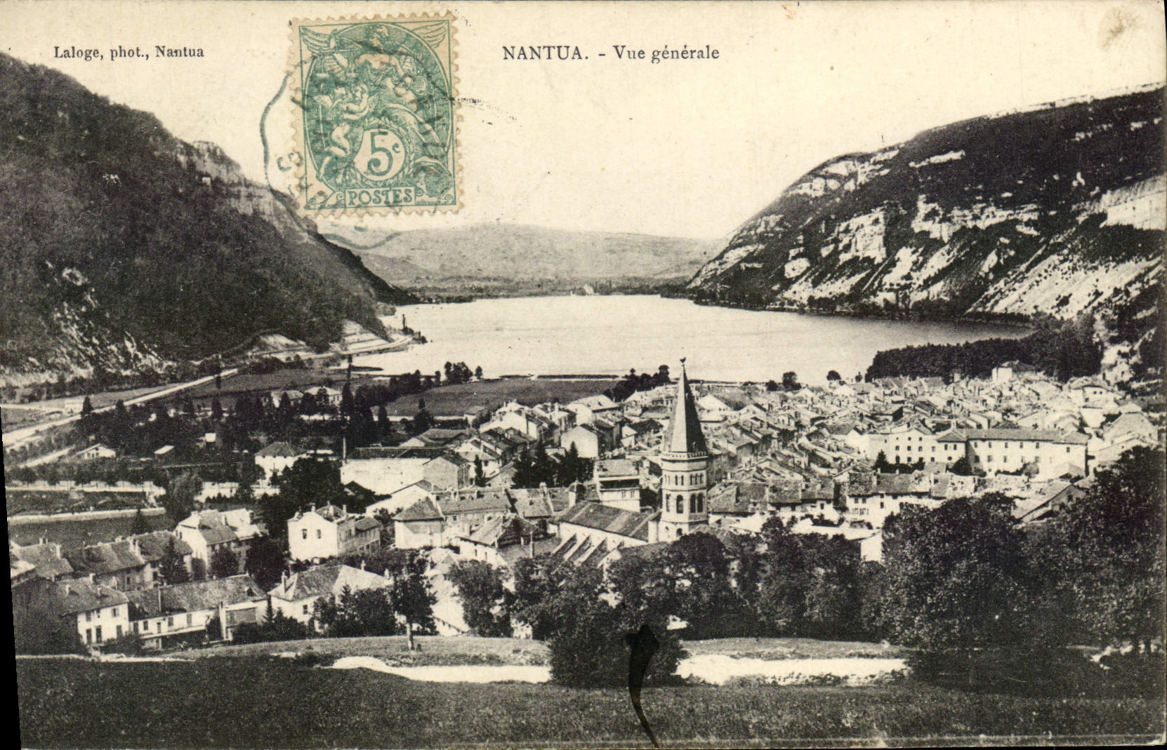 VINTAGE POSTCARD Nantua View