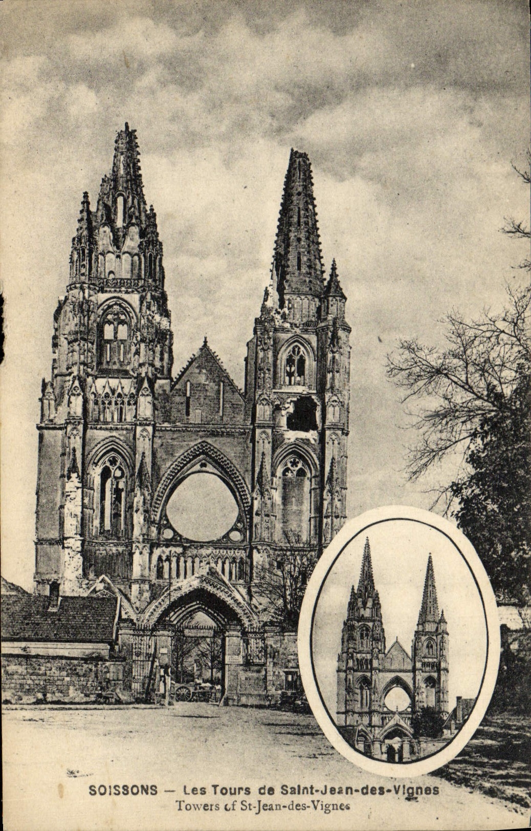 Vueltas de Soissons de la POSTAL de la VENDIMIA de St Jean de las vides