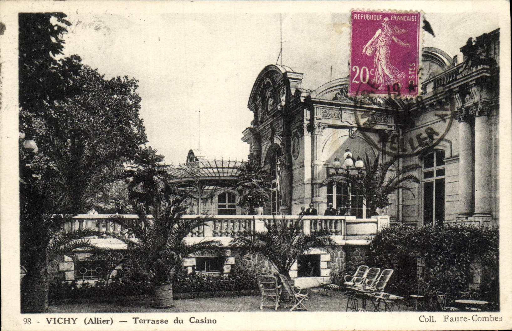 CPA Vichy Terrasse du Casino