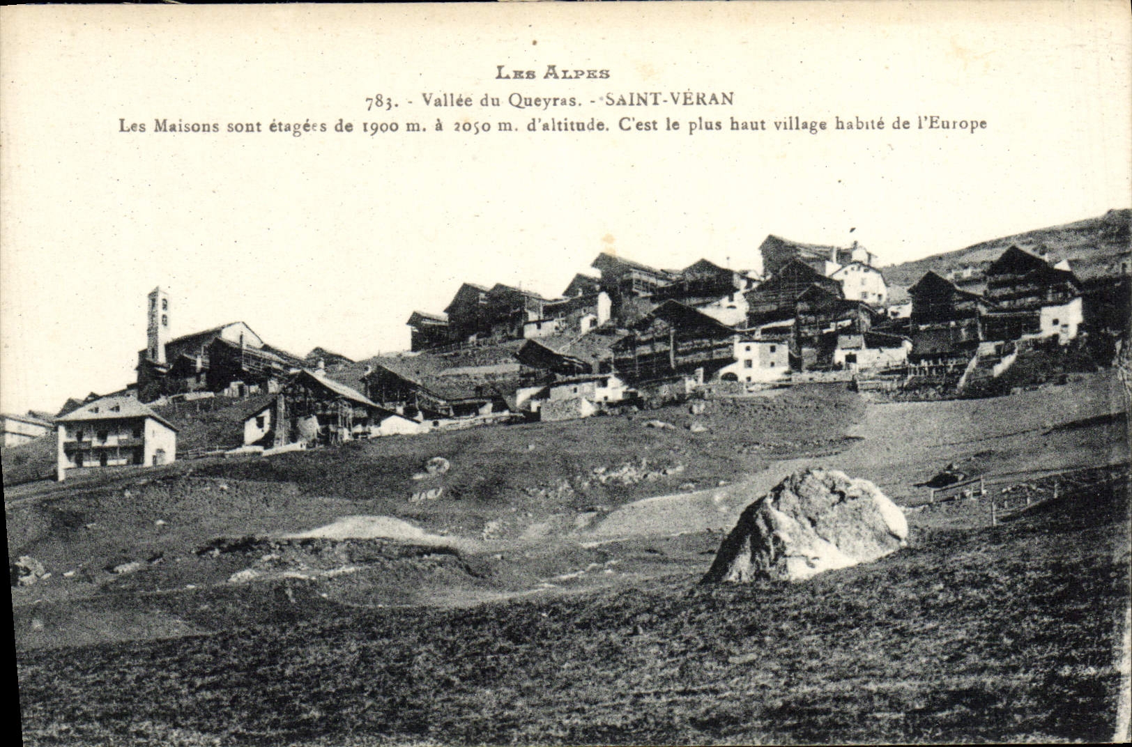 CPA Les Alpes Vallee Du Queyras Saint Veran