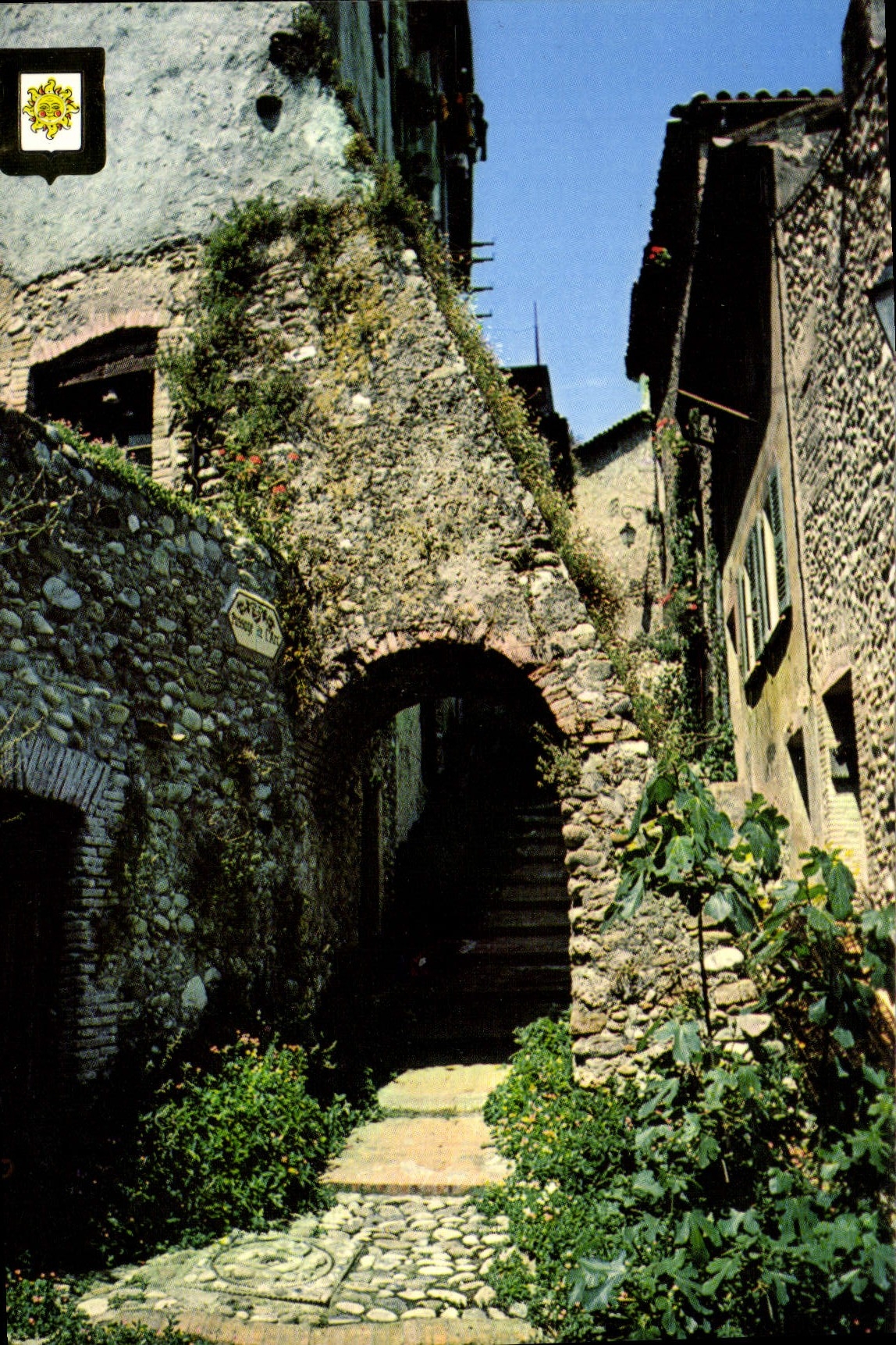 MODERN CARD the Dimension of Azure Postpones Country Of the Dimension of Azure Old Picturesque Street