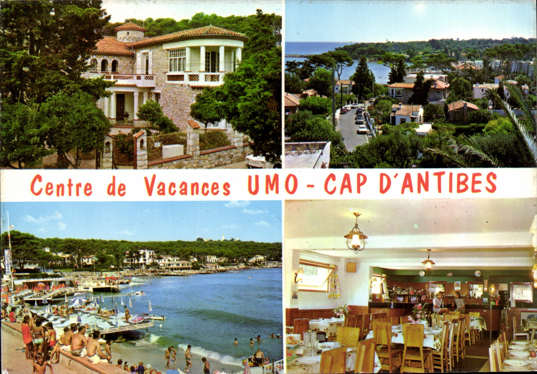 CPM Au Soleil De La Cote d'Azur Centre De Vacances Cap D'Antibes