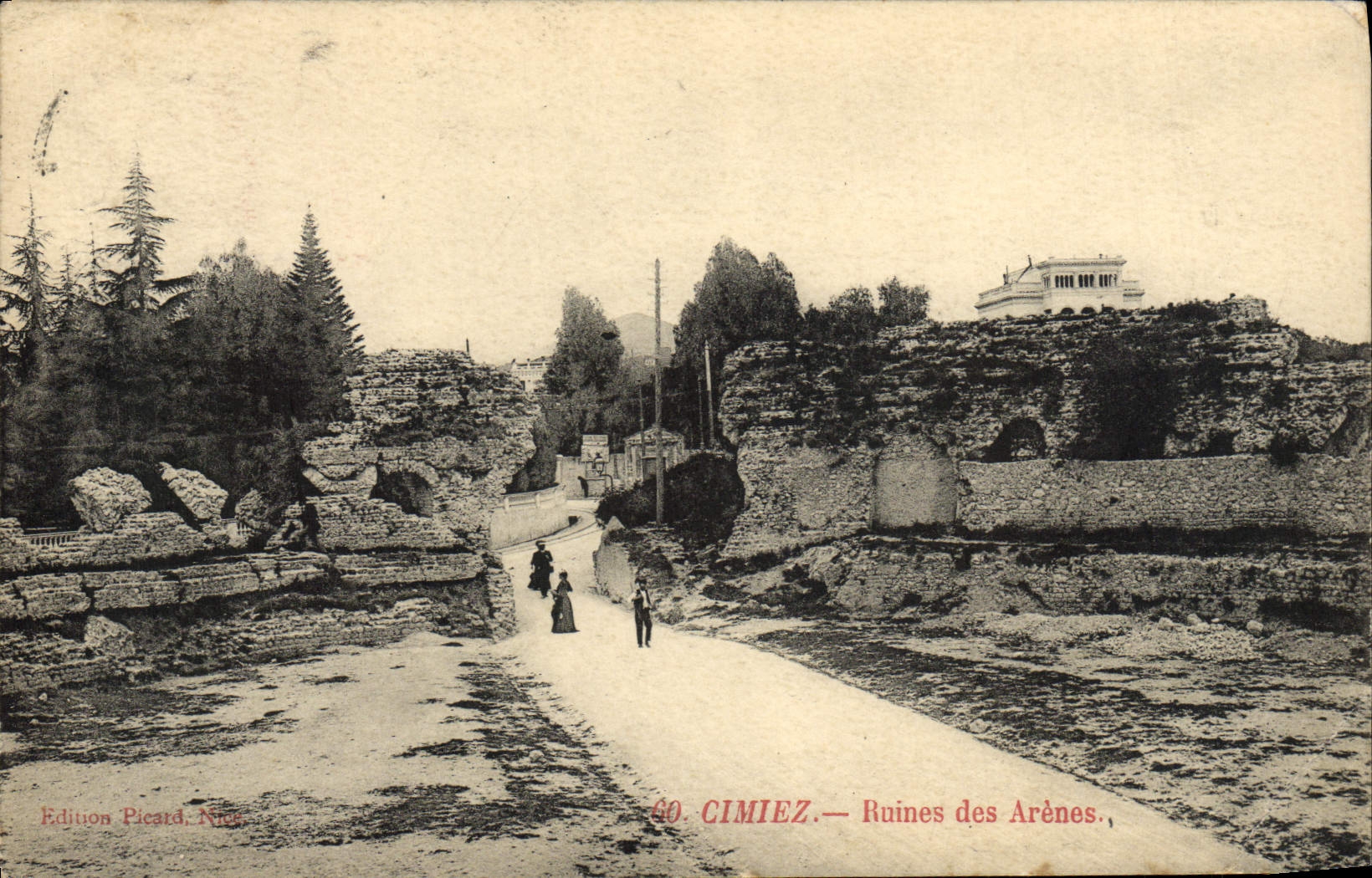 CPA Cimiez Ruines Des Arenes