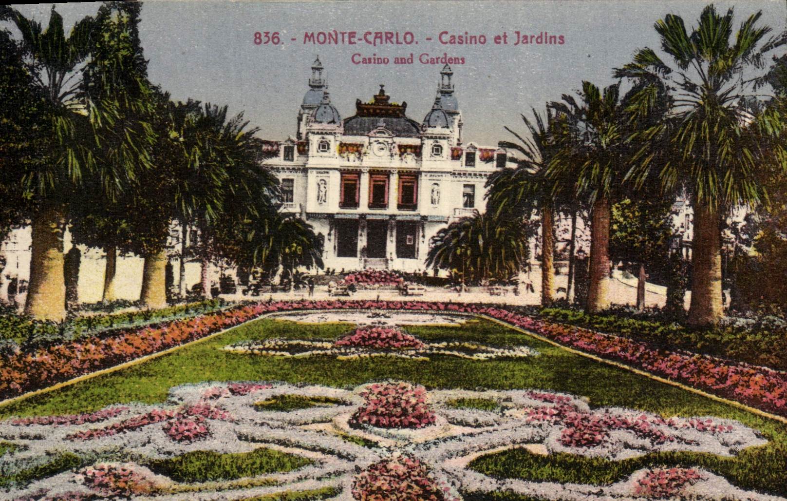 CPA Monte Carlo Casino Et Jardins