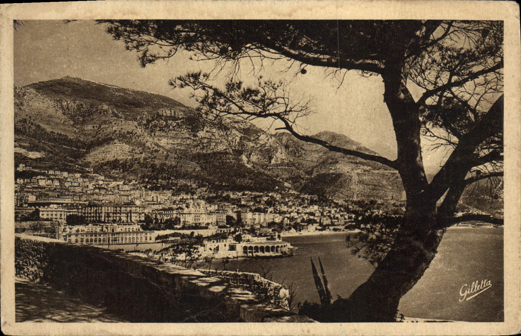 CPA Cote d'Azur Artistique Monte Carlo Vue Generale