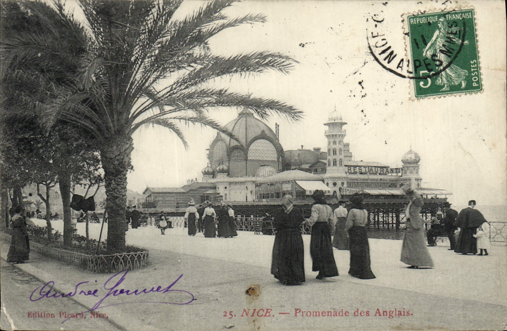 CPA Nice Promenade Des Anglais