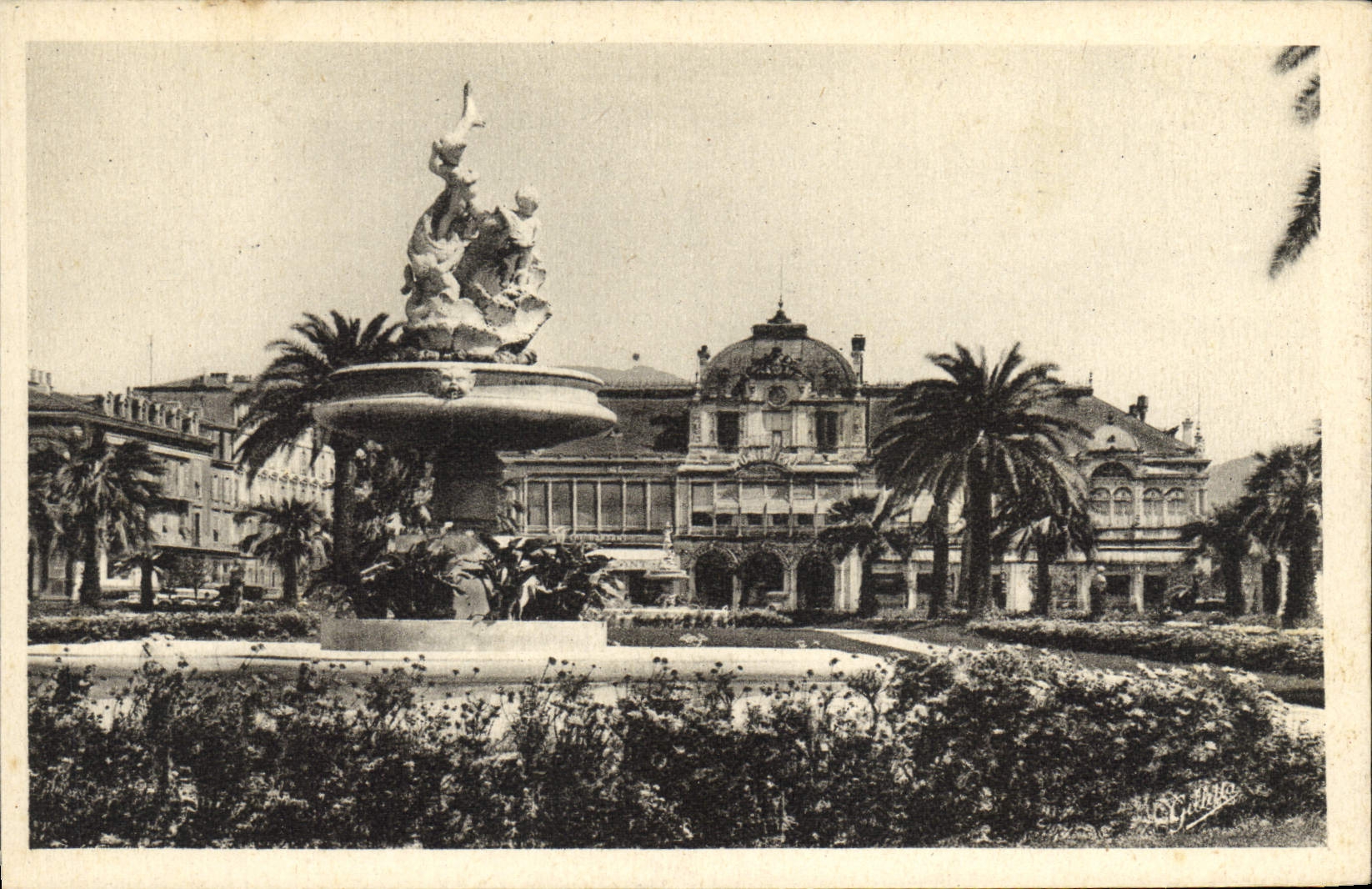CPA Cote d'Azur Artistique Nice Le Casino Municipal Et Les Jardins Albert 1er