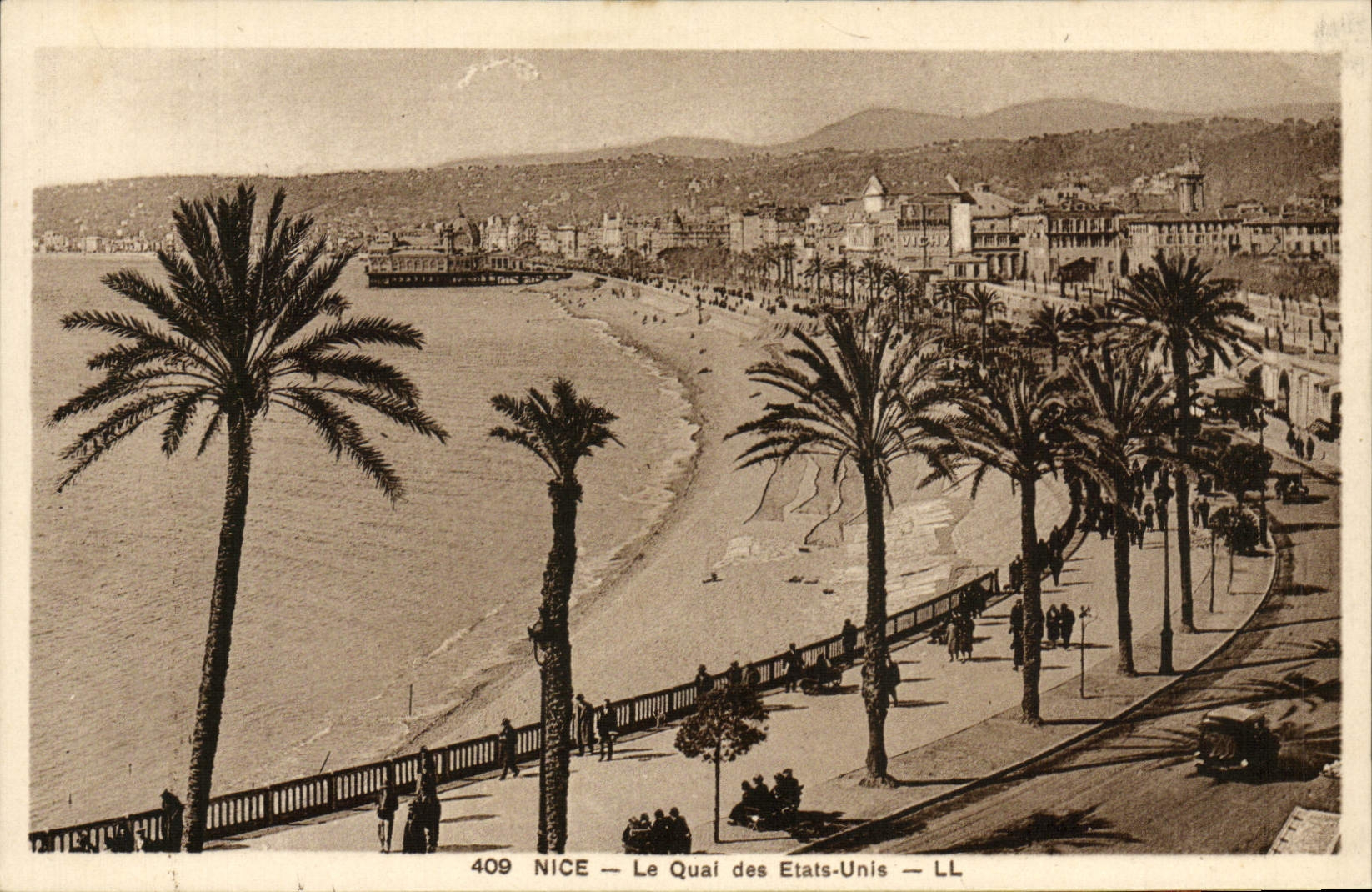 CPA Nice Le Quai Des Etats Unis