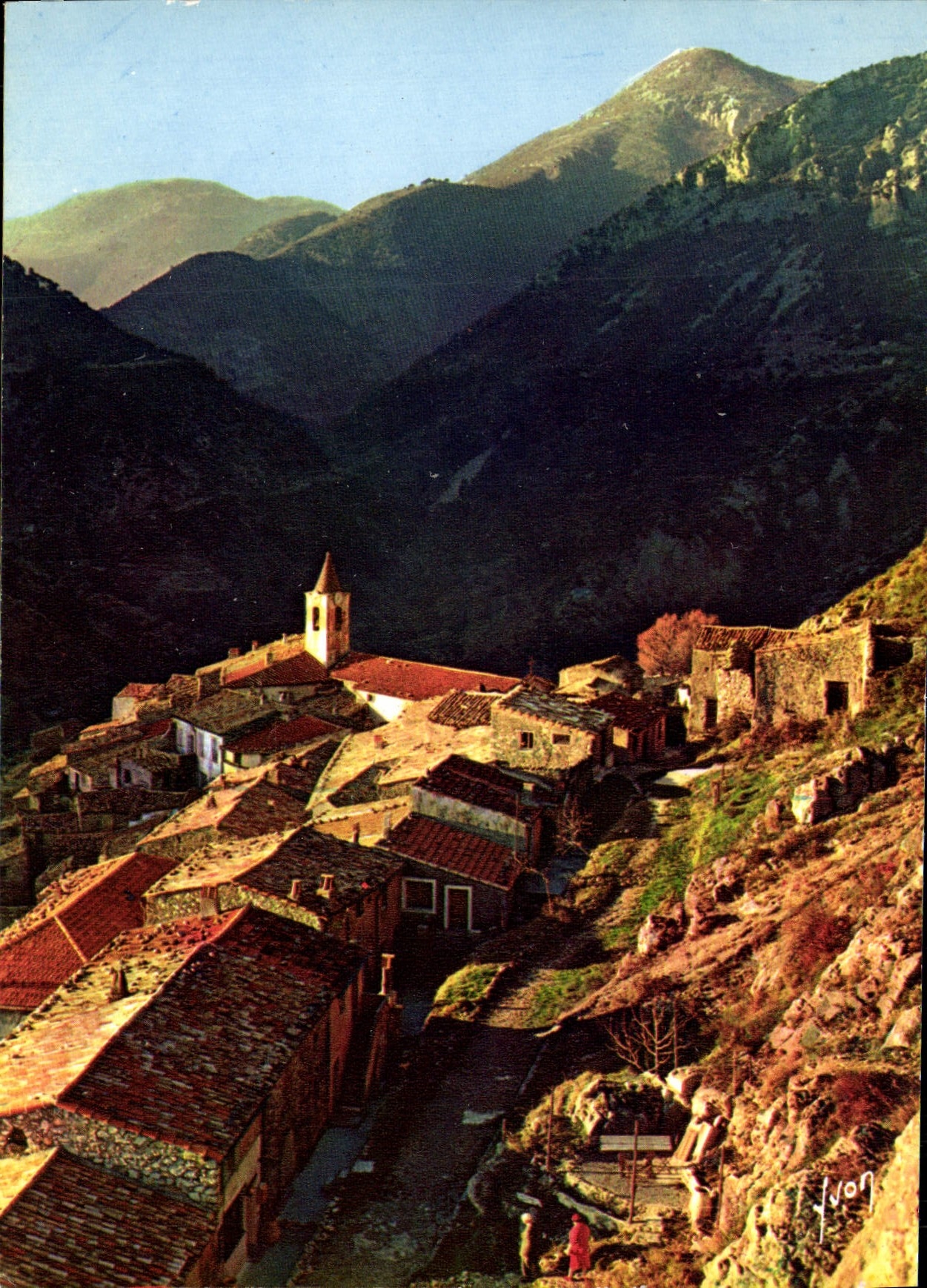 MODERN CARD Colors And Light Of France the Dimension of Azure Miracle Of Nature Surroundings Of Menton