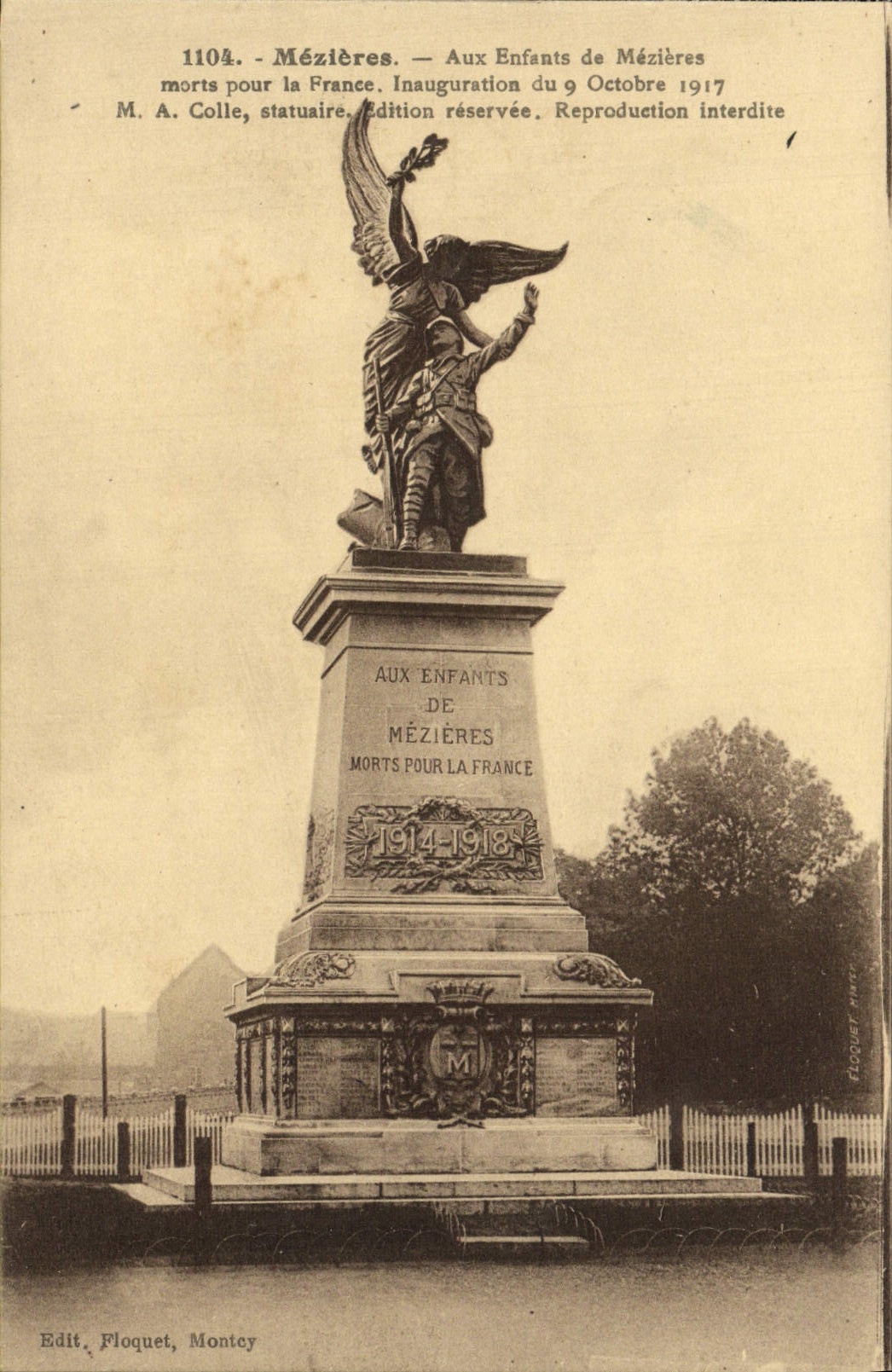 CPA Mezieres aux Enfants De Mezieres Morts Pour La France Militaria
