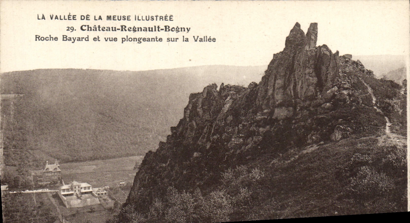 CPA La Vallee De La Meuse Illustree Chateau Regnault Bogny Roche Bayard Et Vue Plongeante Sur La Vallee