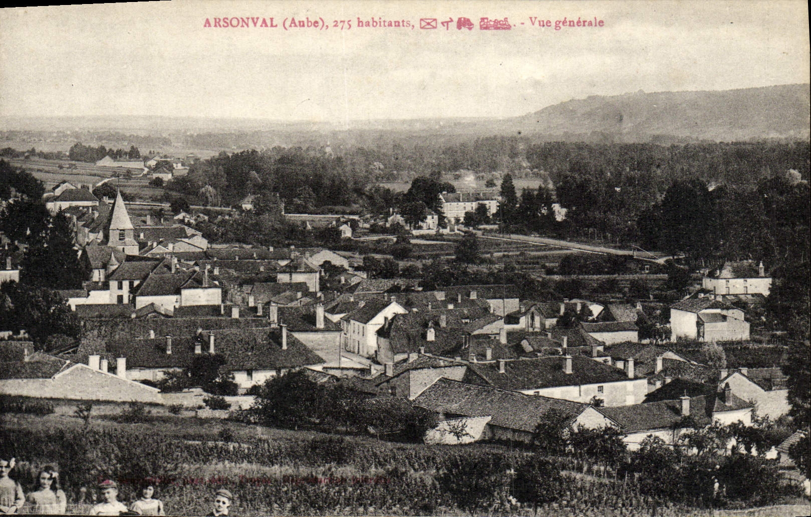 VINTAGE POSTCARD Arsonval Habitanta View