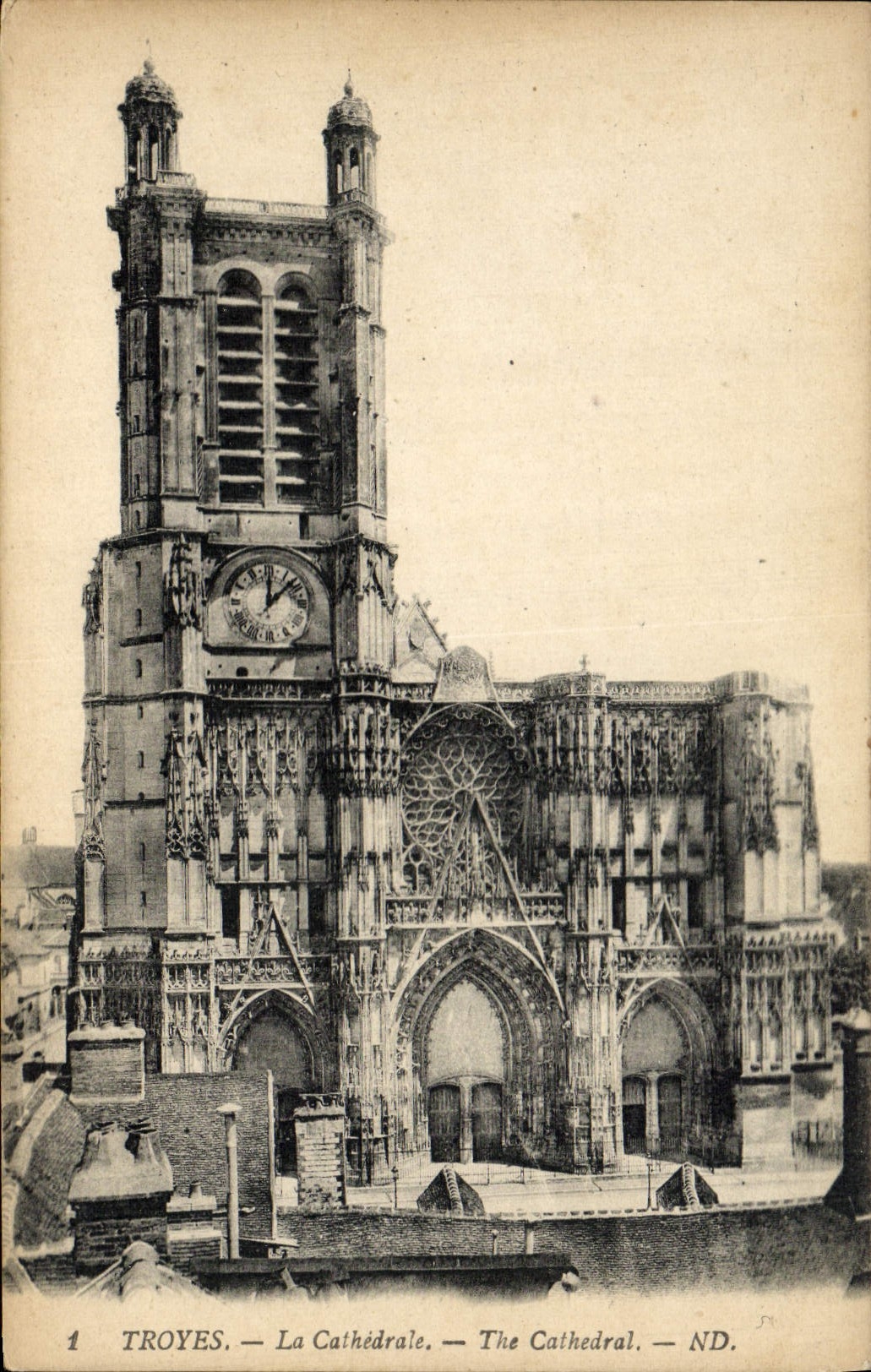 CPA Troyes La Cathedrale