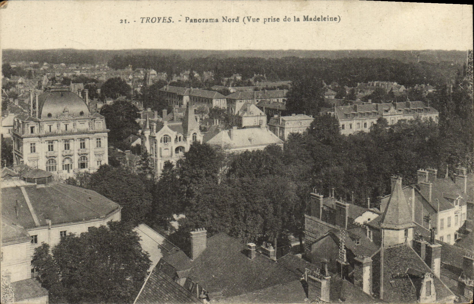 CPA Troyes Panorama Nord Vue prise de la Madeleine