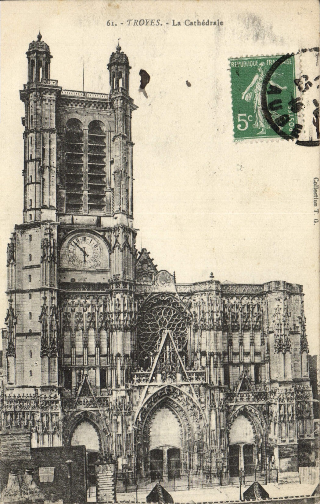 CPA Troyes La Cathedrale