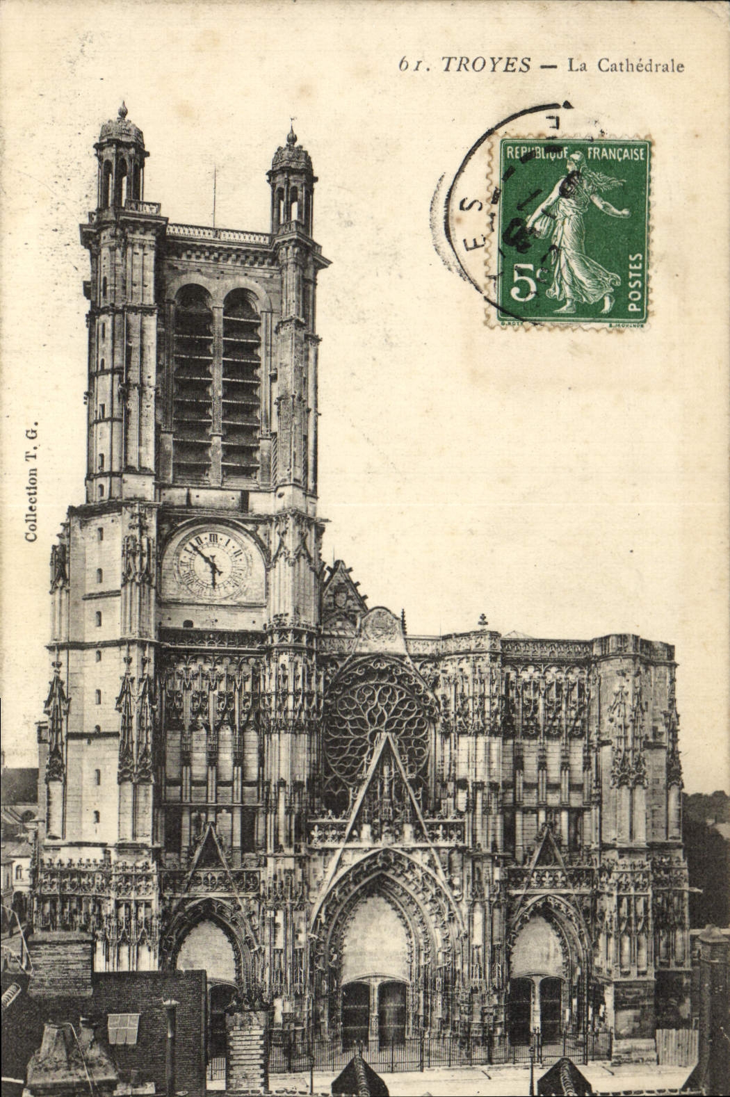 CPA Troyes La Cathedrale