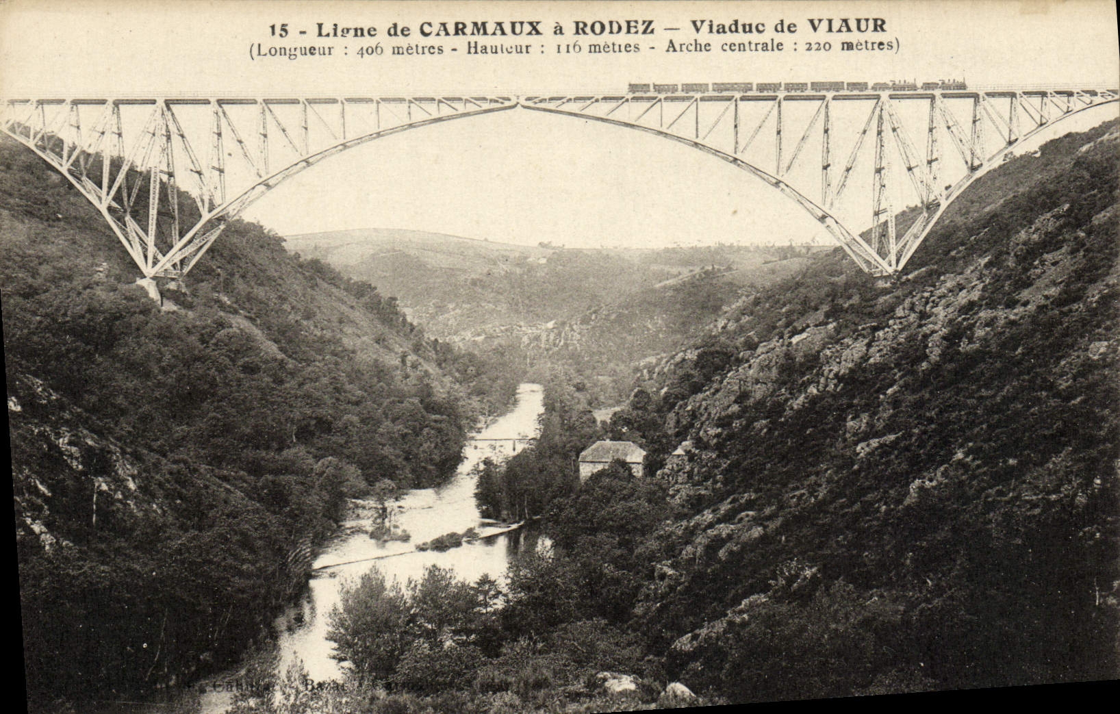 CPA Ligne De Carmaux A Rodez Viaduc De Viaur