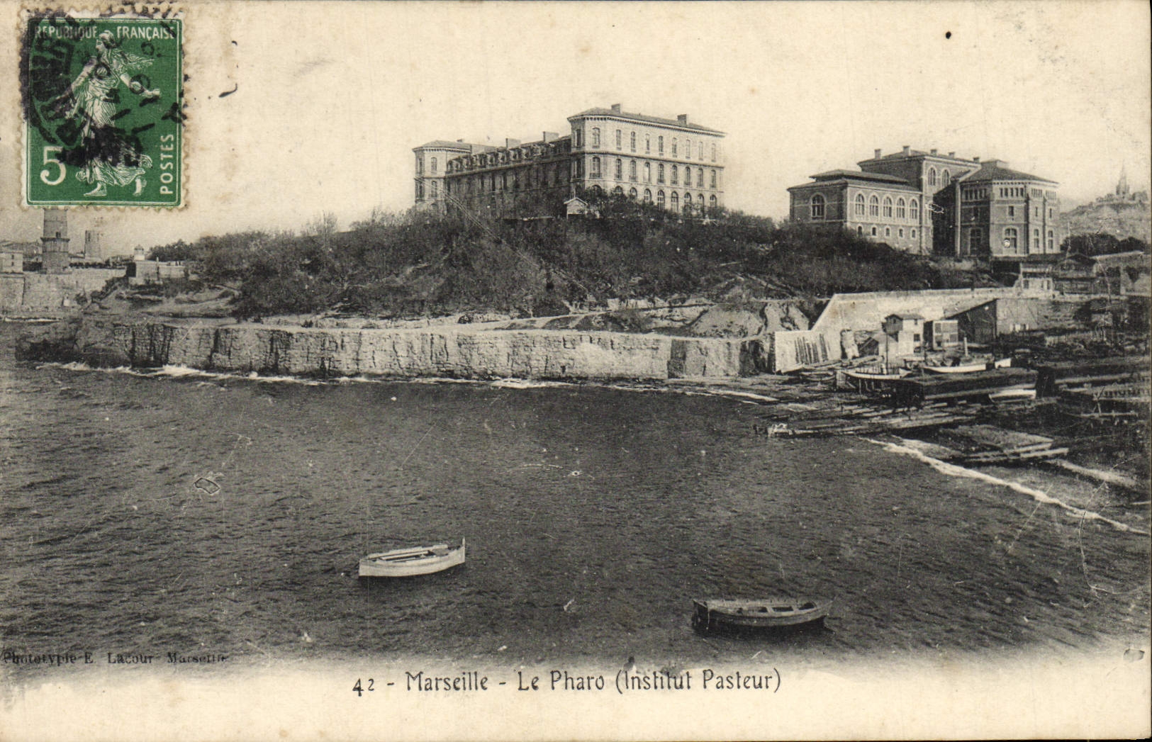 CPA Marseille Le Pharo Institut Pasteur