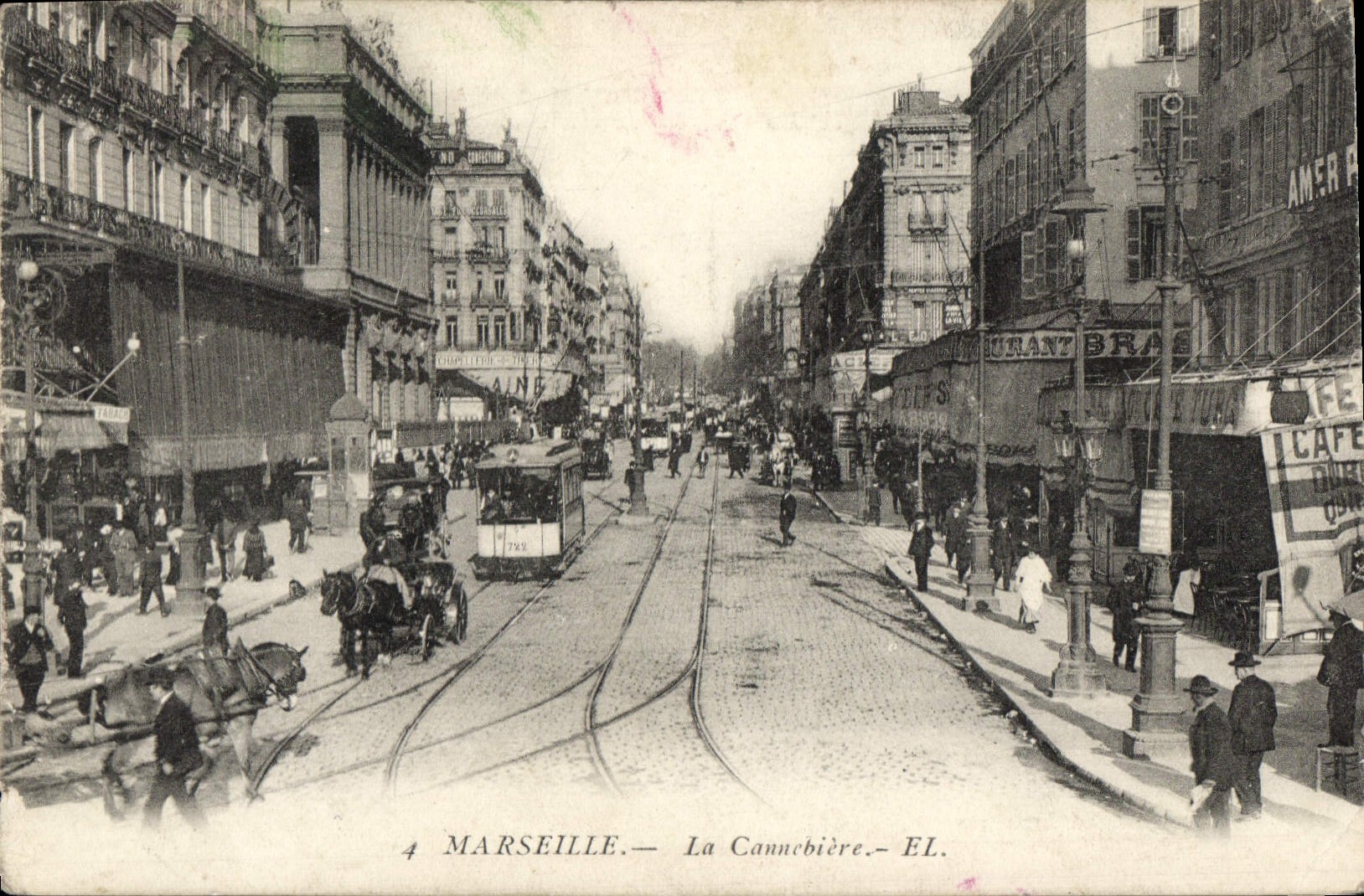 CPA Marseille La Cannebiere