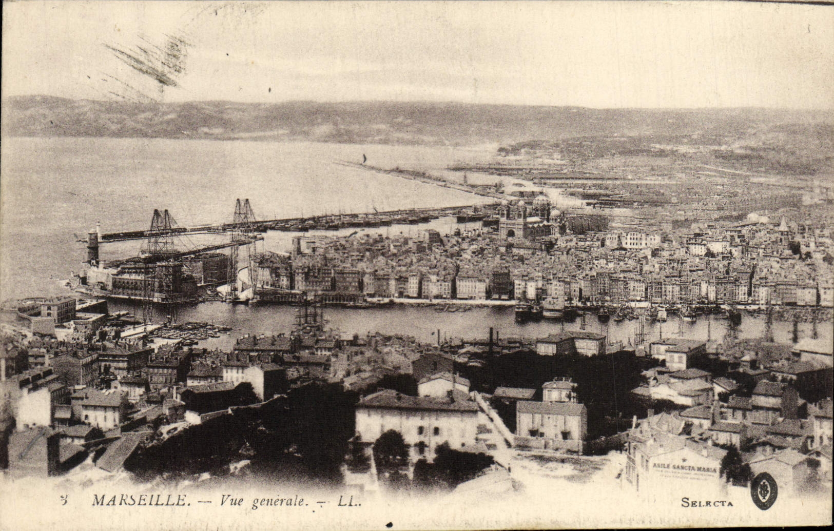 CPA Marseille Vue Generale
