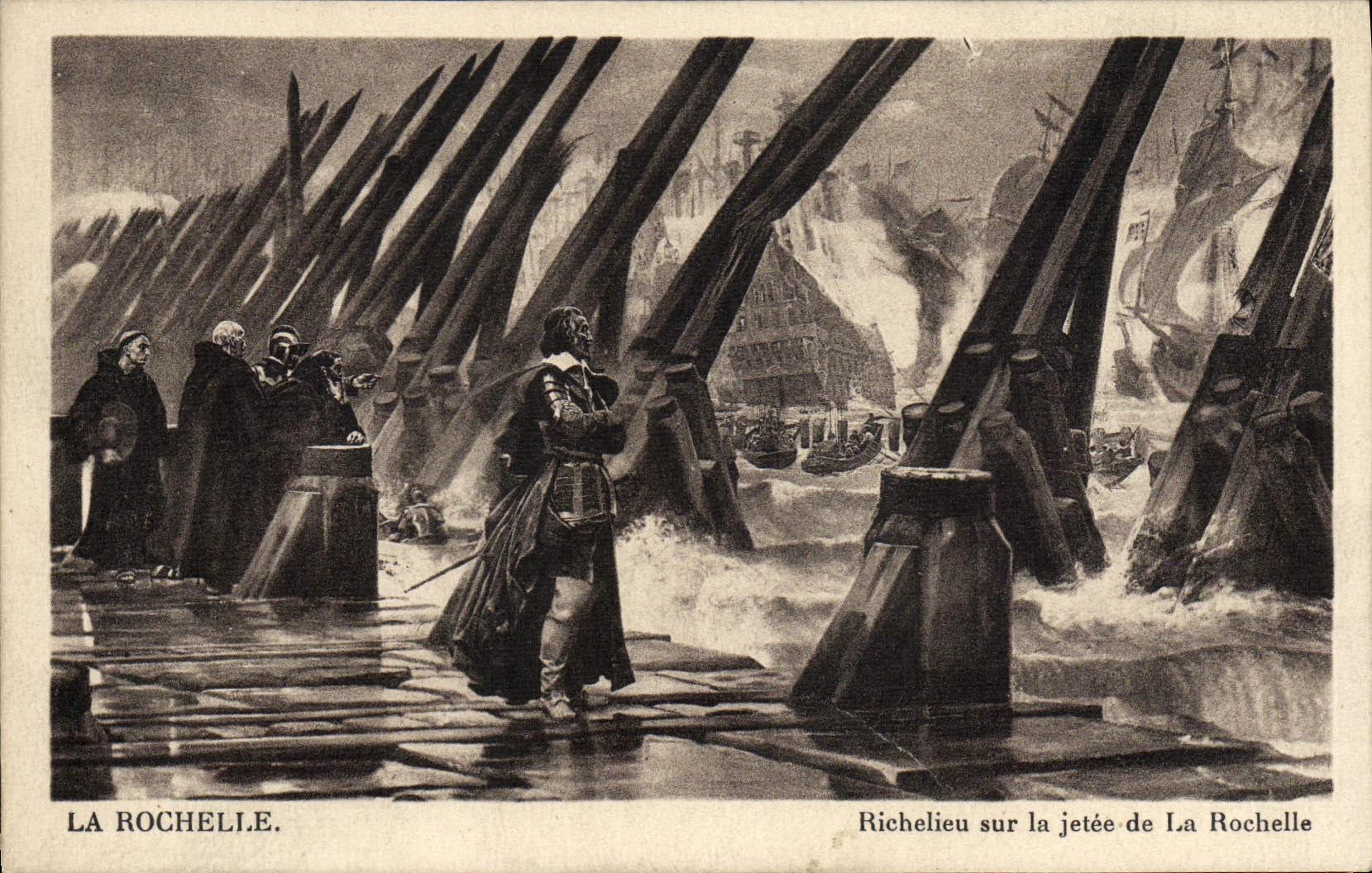 VINTAGE POSTCARD La Rochelle Richelieu On the Pier Of the La Rochelle