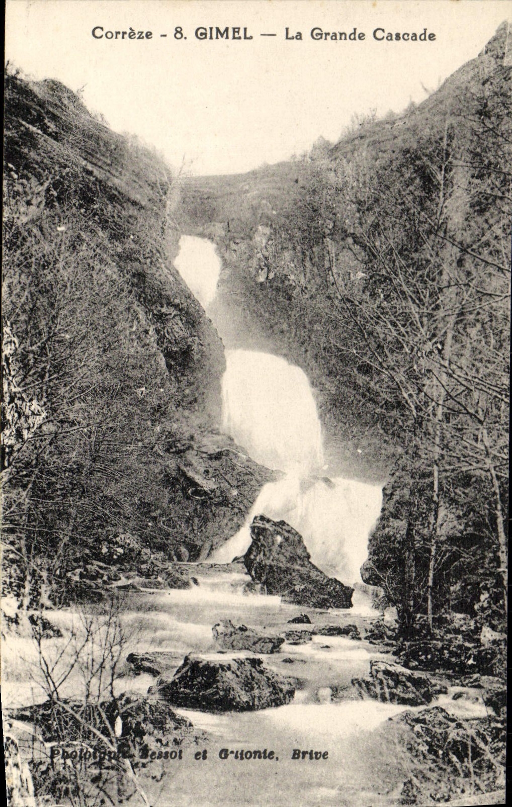 CPA Gimel La Grande Cascade
