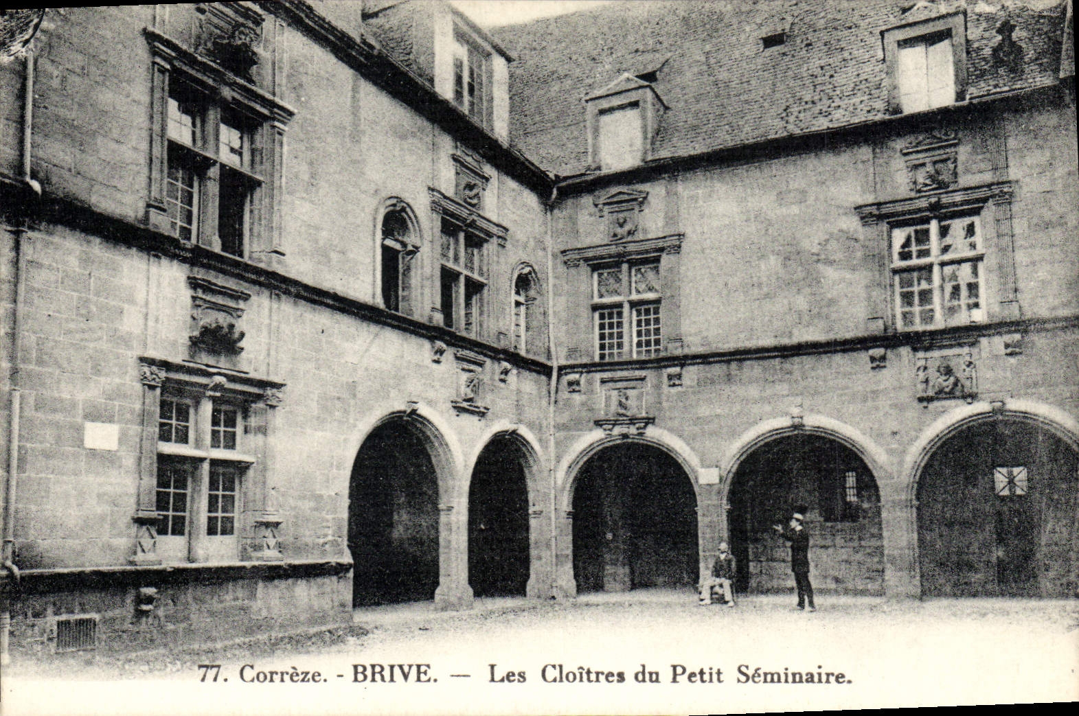 VINTAGE POSTCARD Brive Cloisters of the Small Seminar
