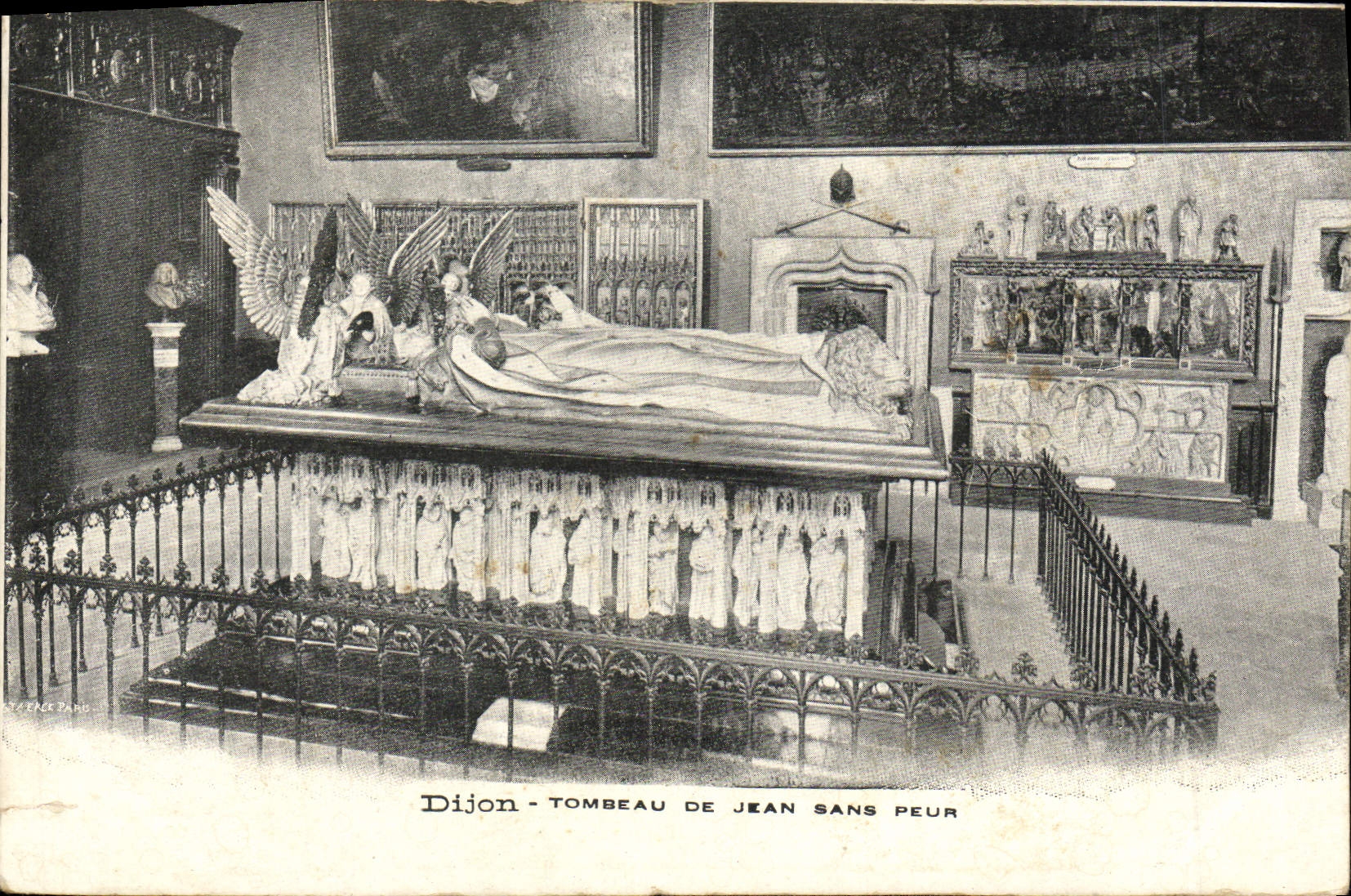 VINTAGE POSTCARD Dijon Tomb Of Jean Without Fear