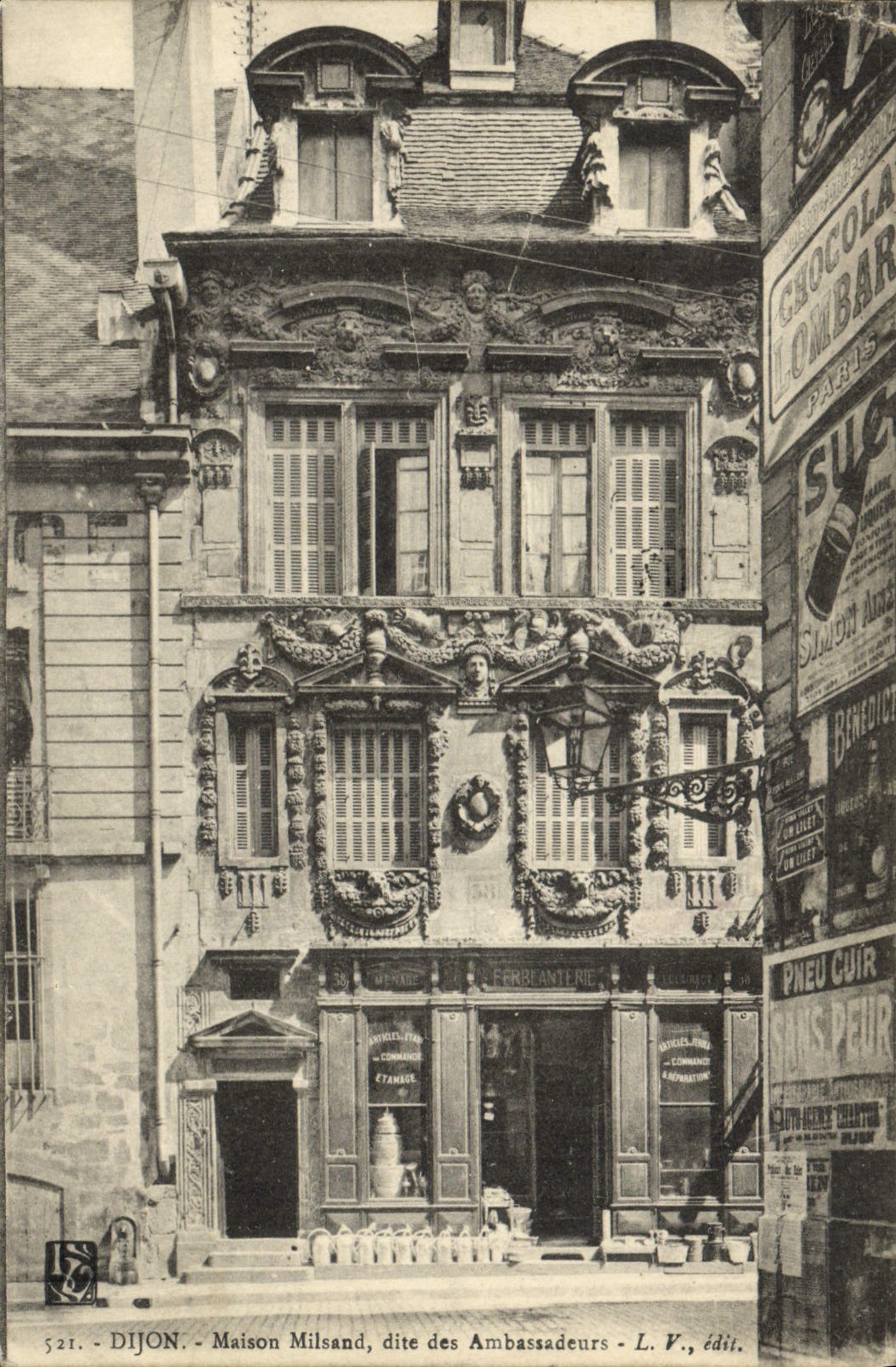 CPA Dijon Maison Milsand dite des Ambassadeurs 