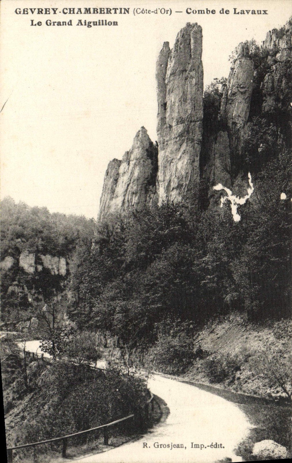VINTAGE POSTCARD Gevrey Chambertin Combe de Lavaux the large Pivot