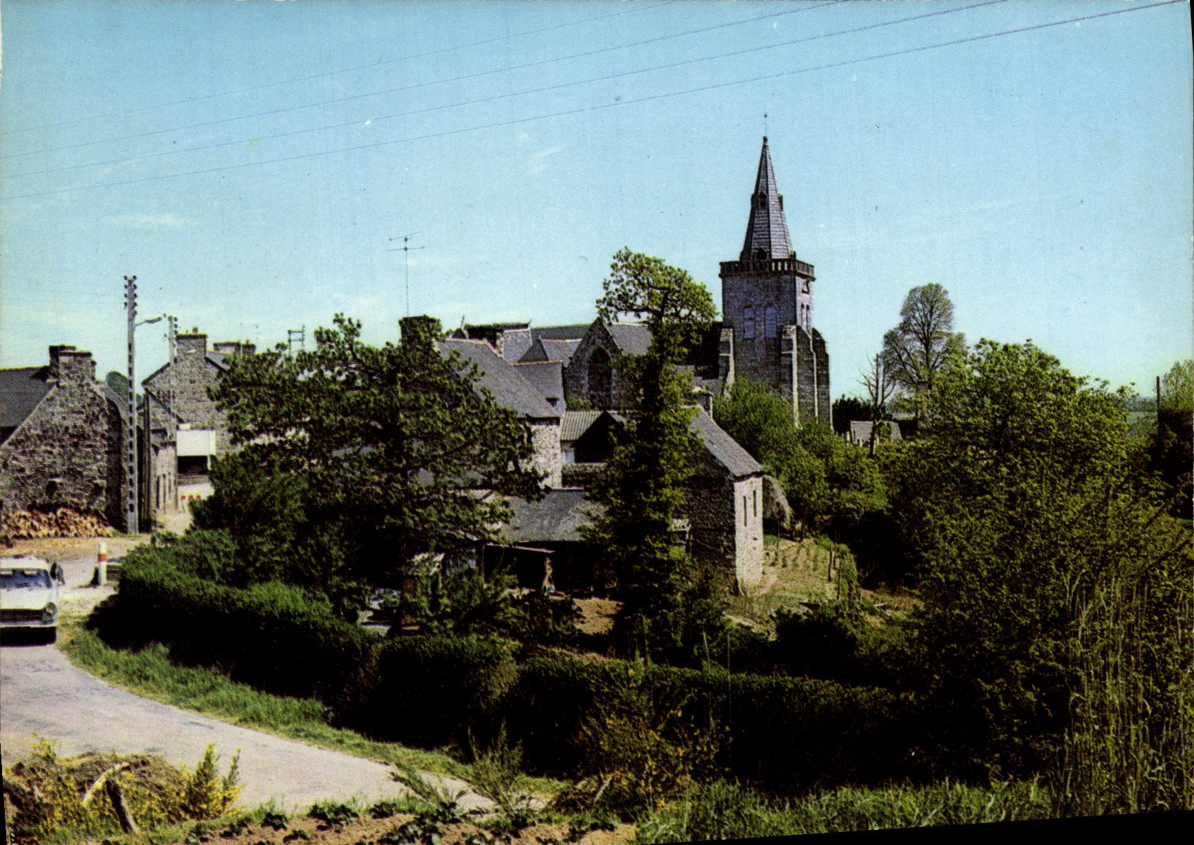 MODERN CARD Canihuel Church and View