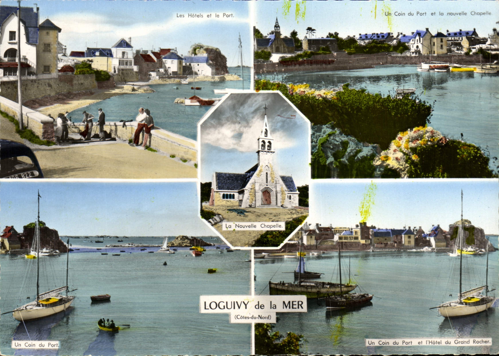MODERN CARD Loguivy of the Sea hotels and the port Hotel of the Large rock