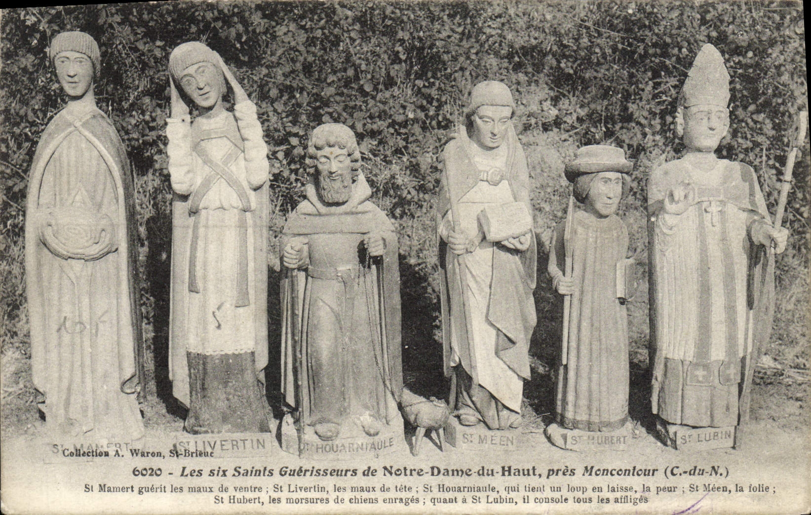 CPA Les Six Saints Guerisseurs de Notre Dame du Haut Moncontour