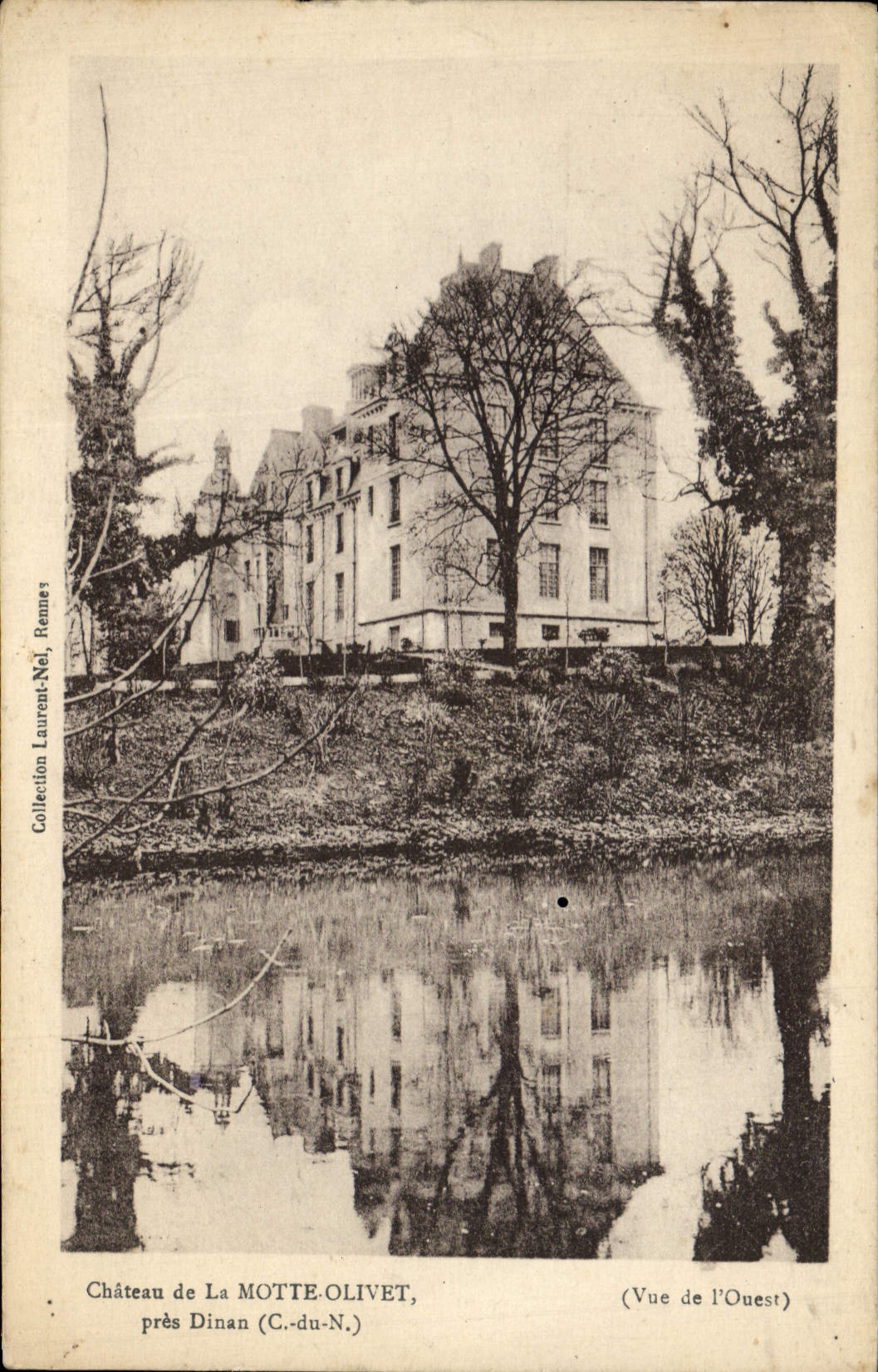 VINTAGE POSTCARD Castle of the Olivet Mound Close Dinan