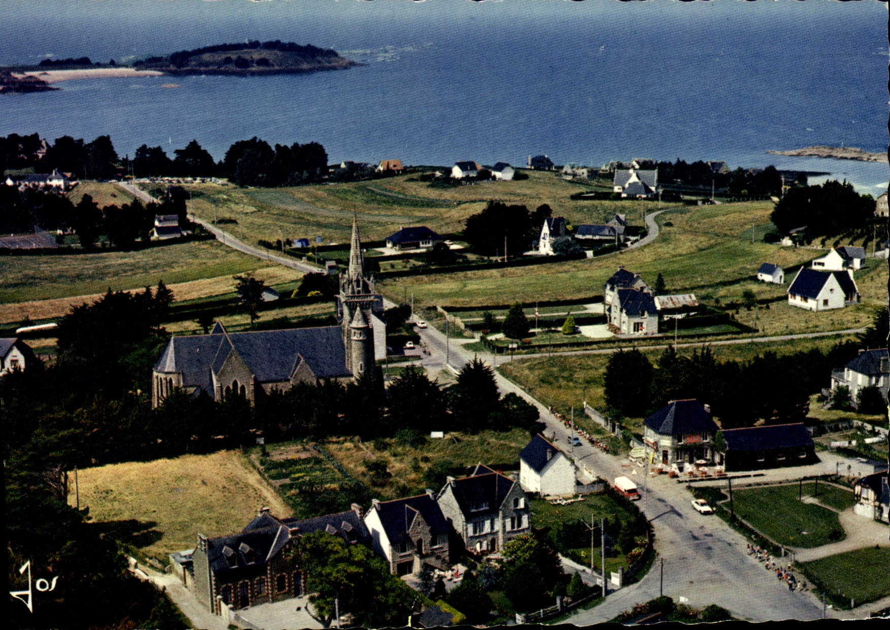 MODERN CARD Brittany Colors Jacut Saint Of the Sea the Church And the Dimension