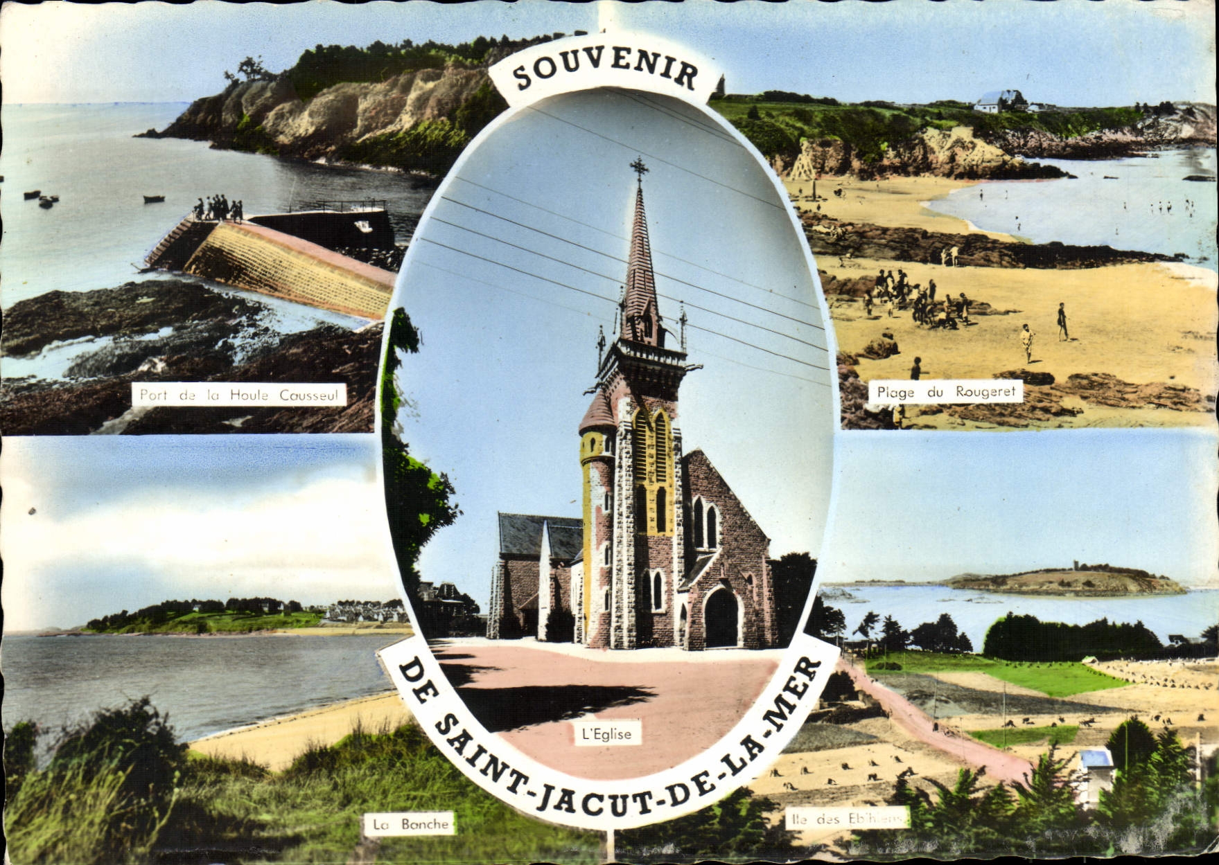 MODERN CARD To remember Of Jacut Saint Of the Sea Port of the Swell Causseul Rougeret