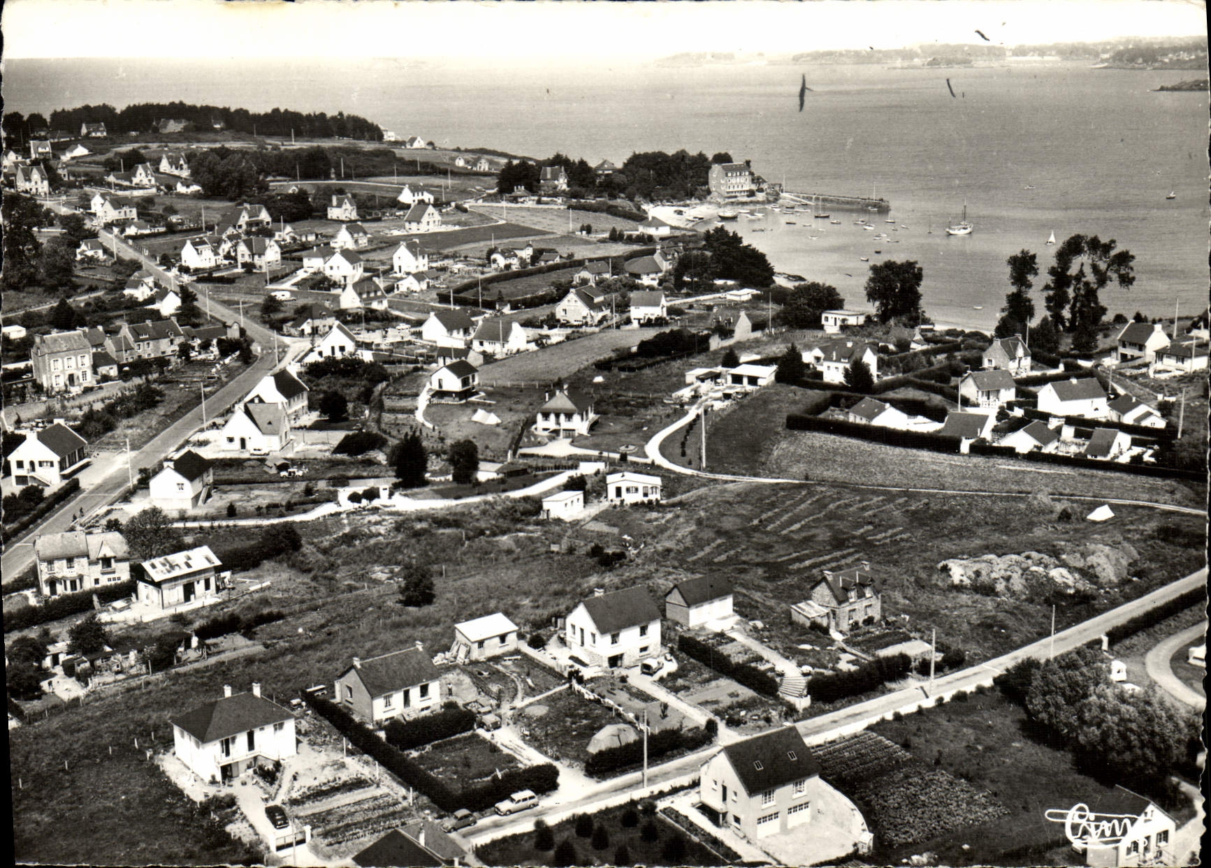 CPM St Jacut De La Mer Vue Generale Aerienne Et Port Du Chatelet