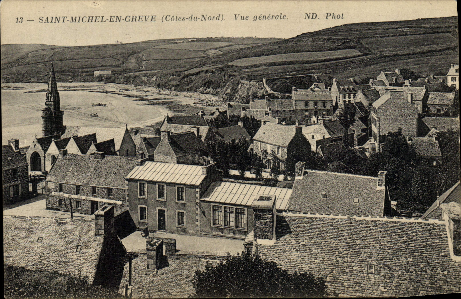 VINTAGE POSTCARD Saint Michel Burdens some View
