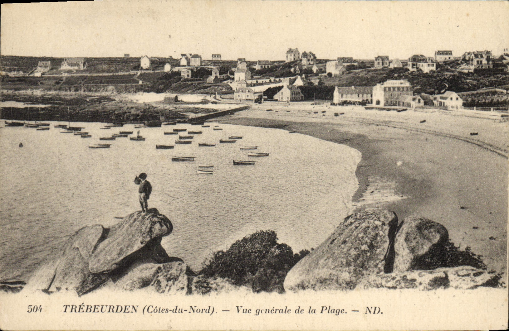 CPA Trebeurden Vue Generale De la Plage