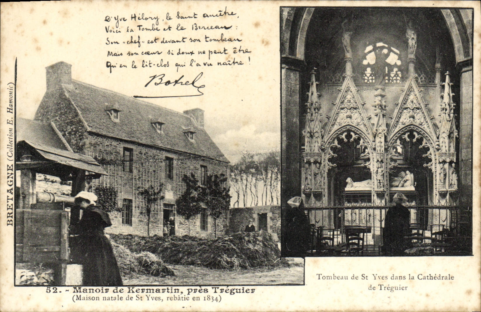 CPA Manoir De Kermartin Pres Treguier Botrel