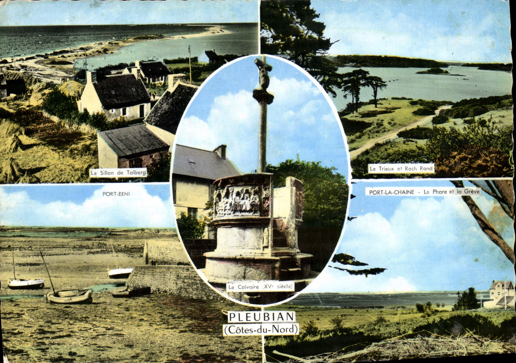 MODERN CARD Pleubian the furrow of Talberg Trieux and Round Roch Martyrdom