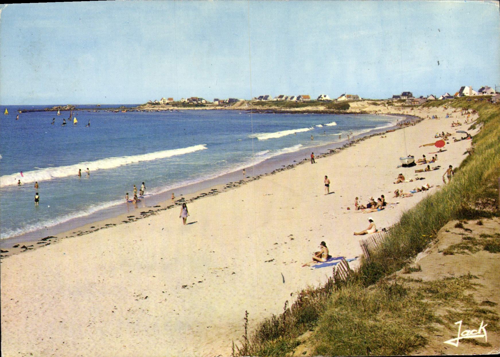 MODERN CARD Colors Of Brittany Plouescat the Beach De Pors Guen