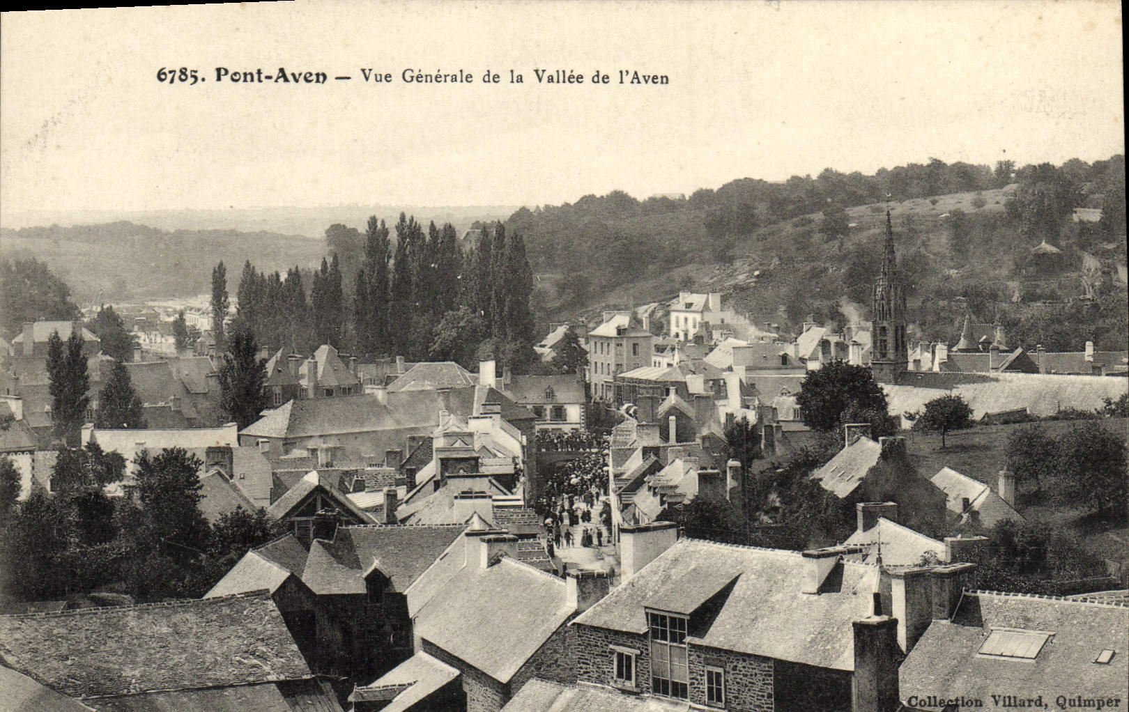 VINTAGE POSTCARD Bridge Swallow-hole View of the Valley of the Swallow-hole
