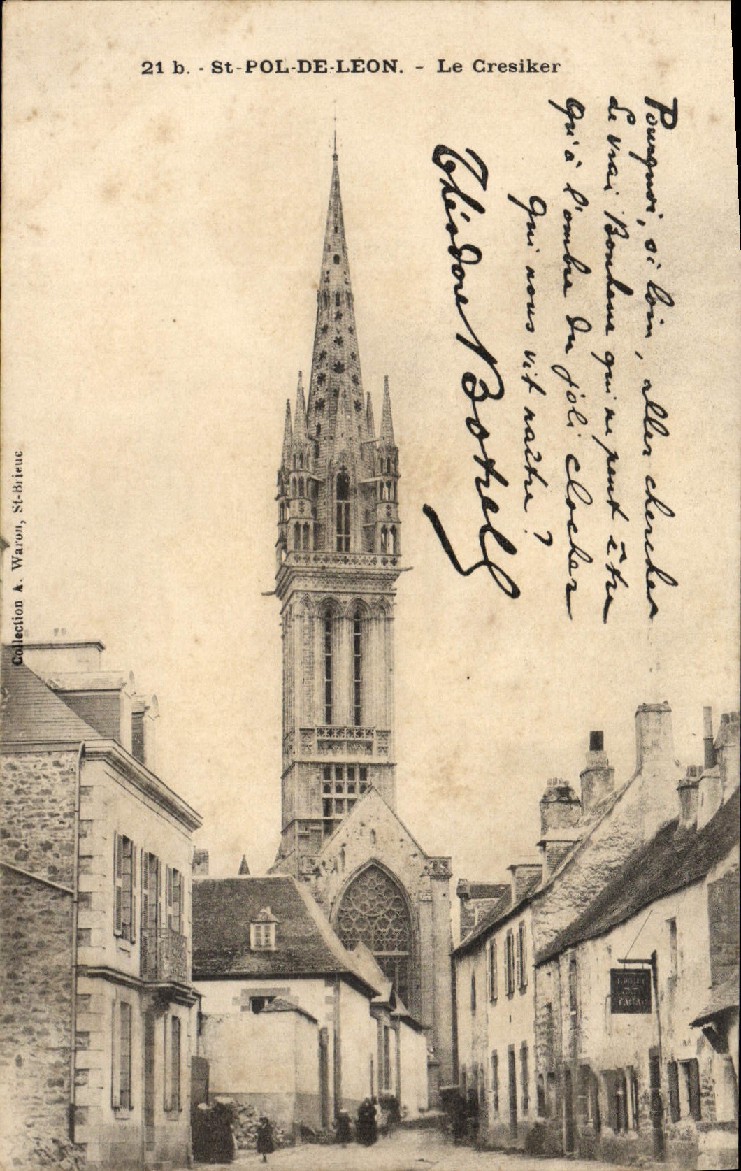 CPA Saint Pol De Leon Le Cresiker Botrel