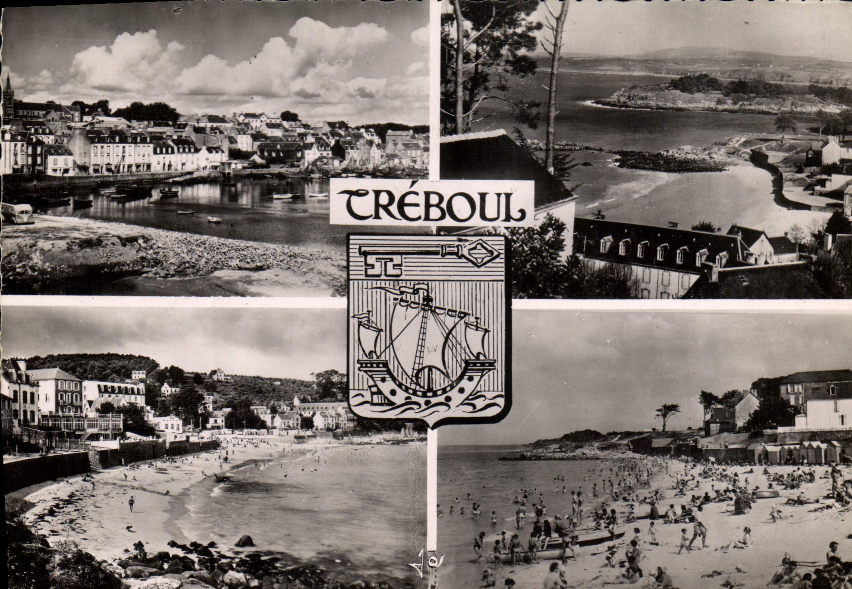 MODERN CARD Treboul Dournenez the Wearing of sin View hotels on the beach white sands