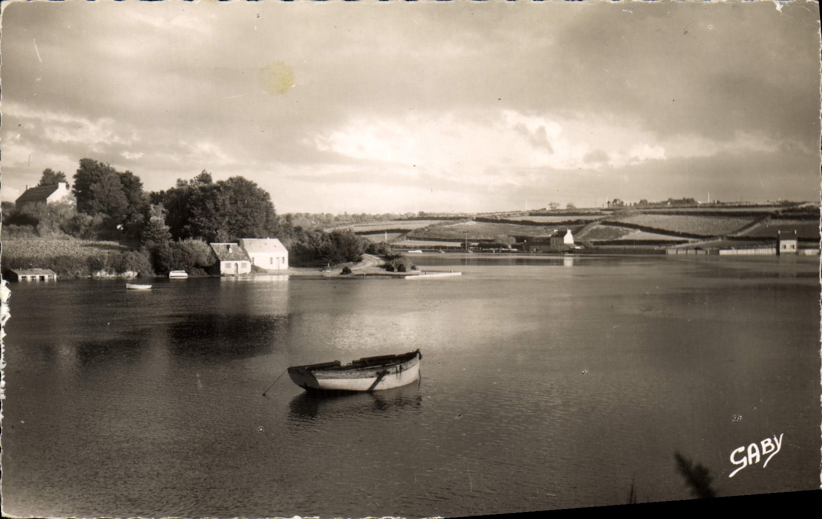 MODERN CARD Lannilis the River River mouth Wrac' H has Treiz Coz