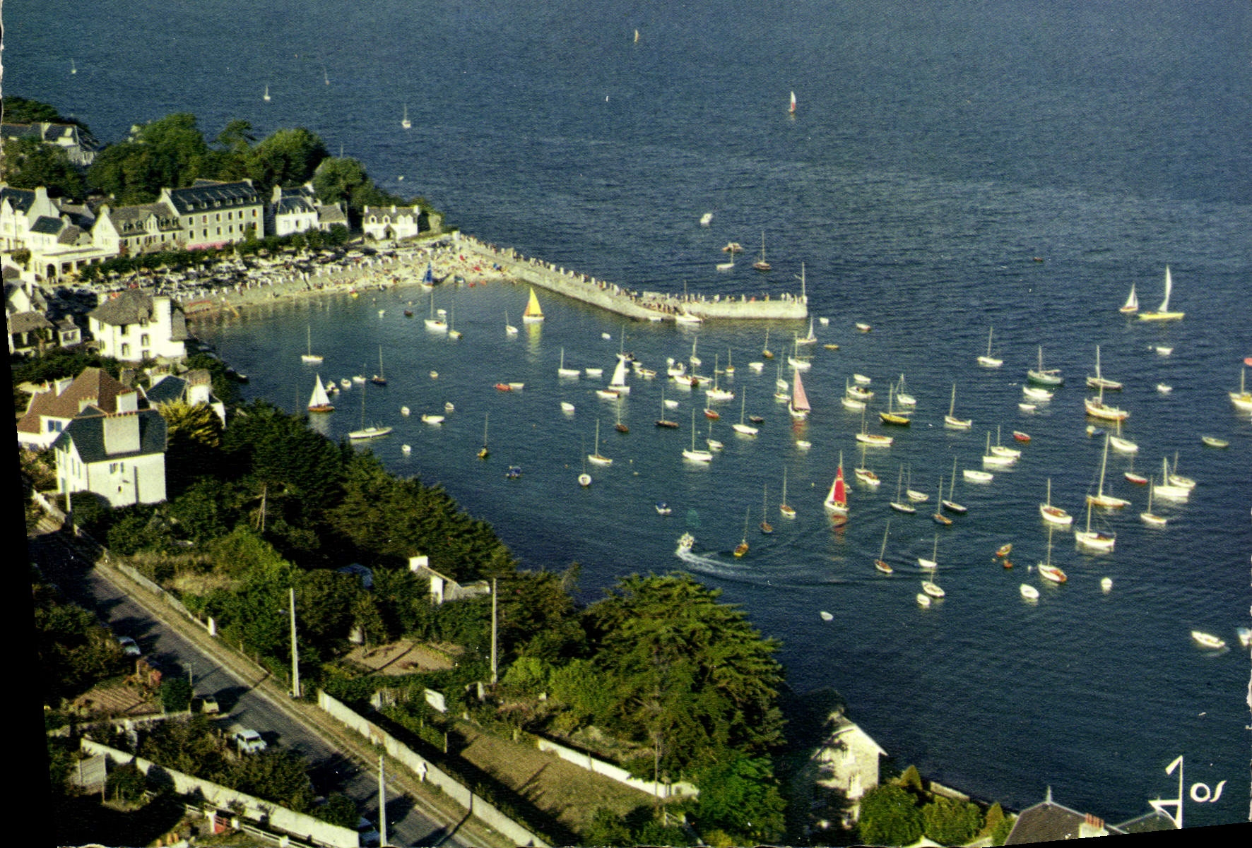 MODERN CARD Locquirec the Port and the bay